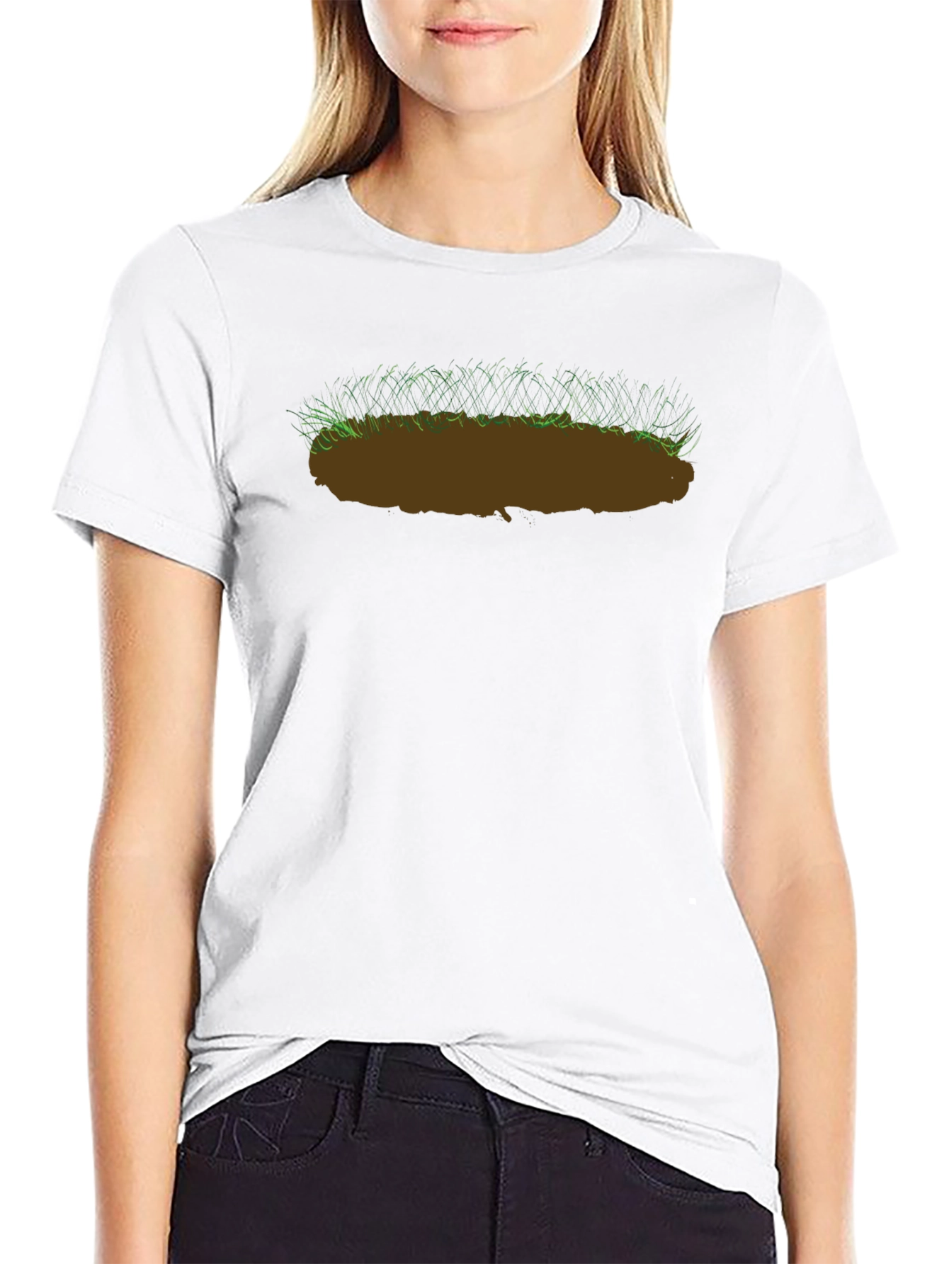 Earth Patch Graphic Tee - Nature Inspired T-Shirt