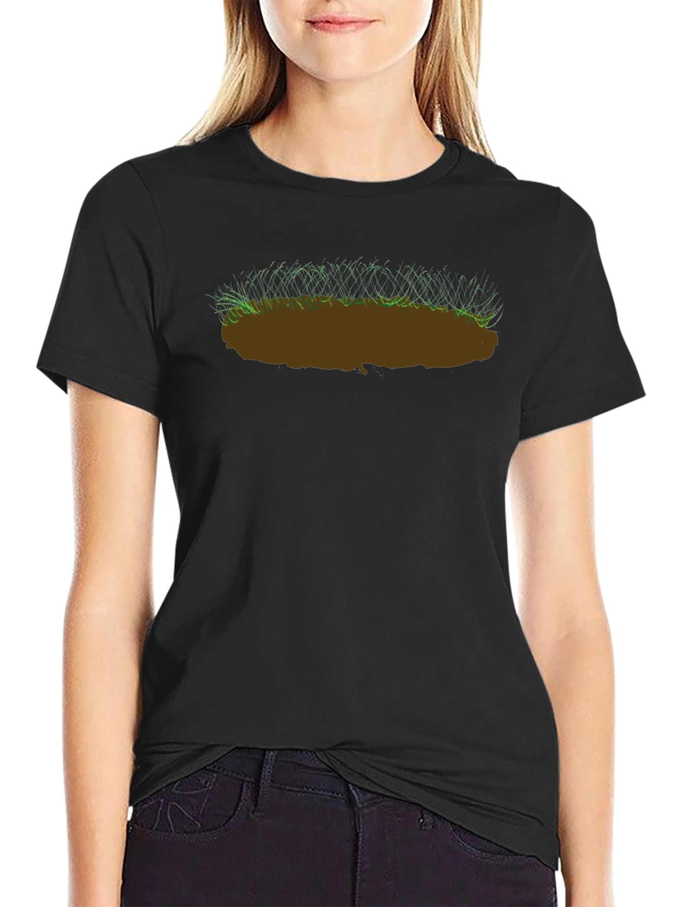 Earth Patch Graphic Tee - Nature Inspired T-Shirt