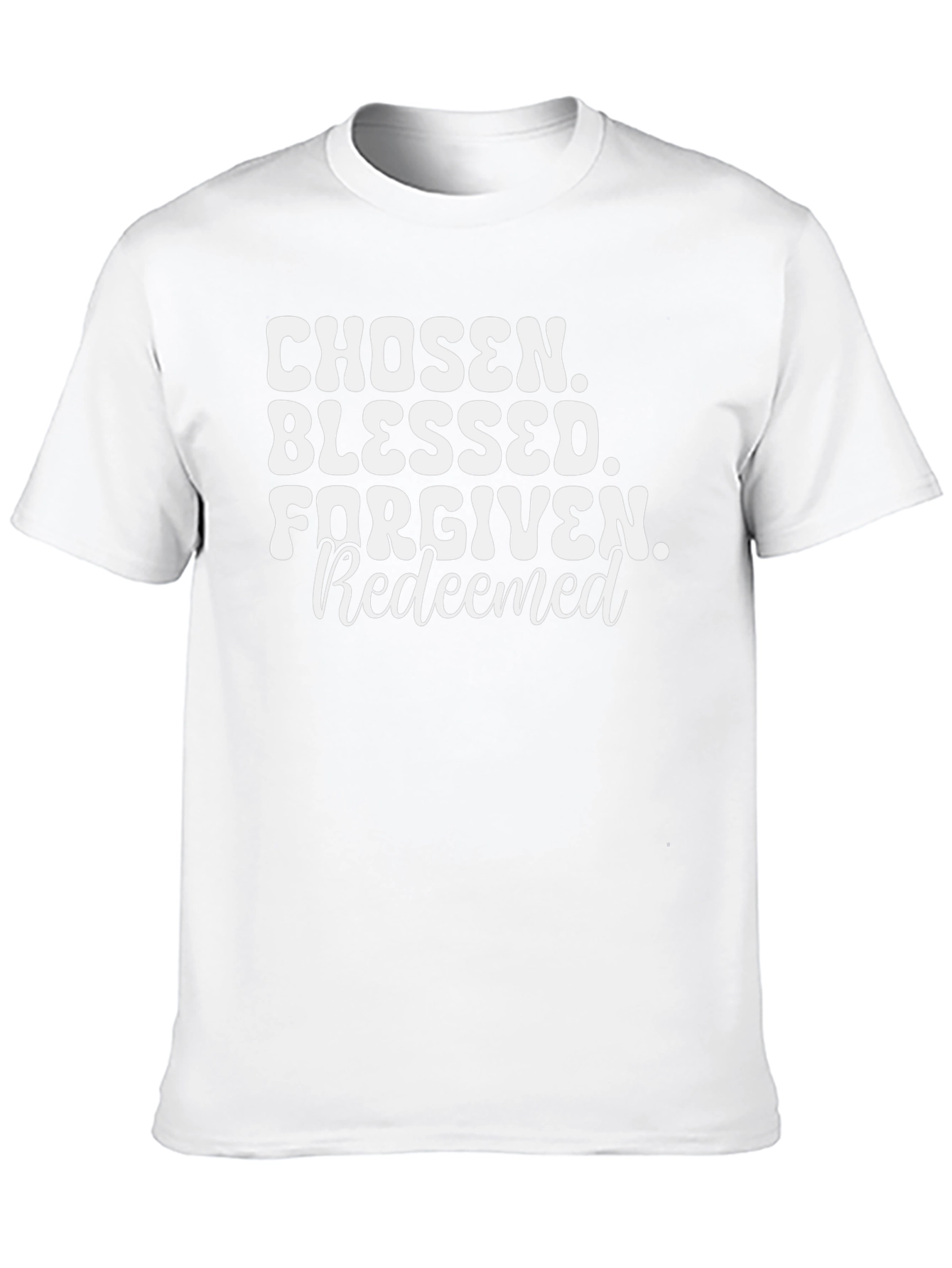 Chosen Blessed Forgiven Redeemed Graphic Tee
