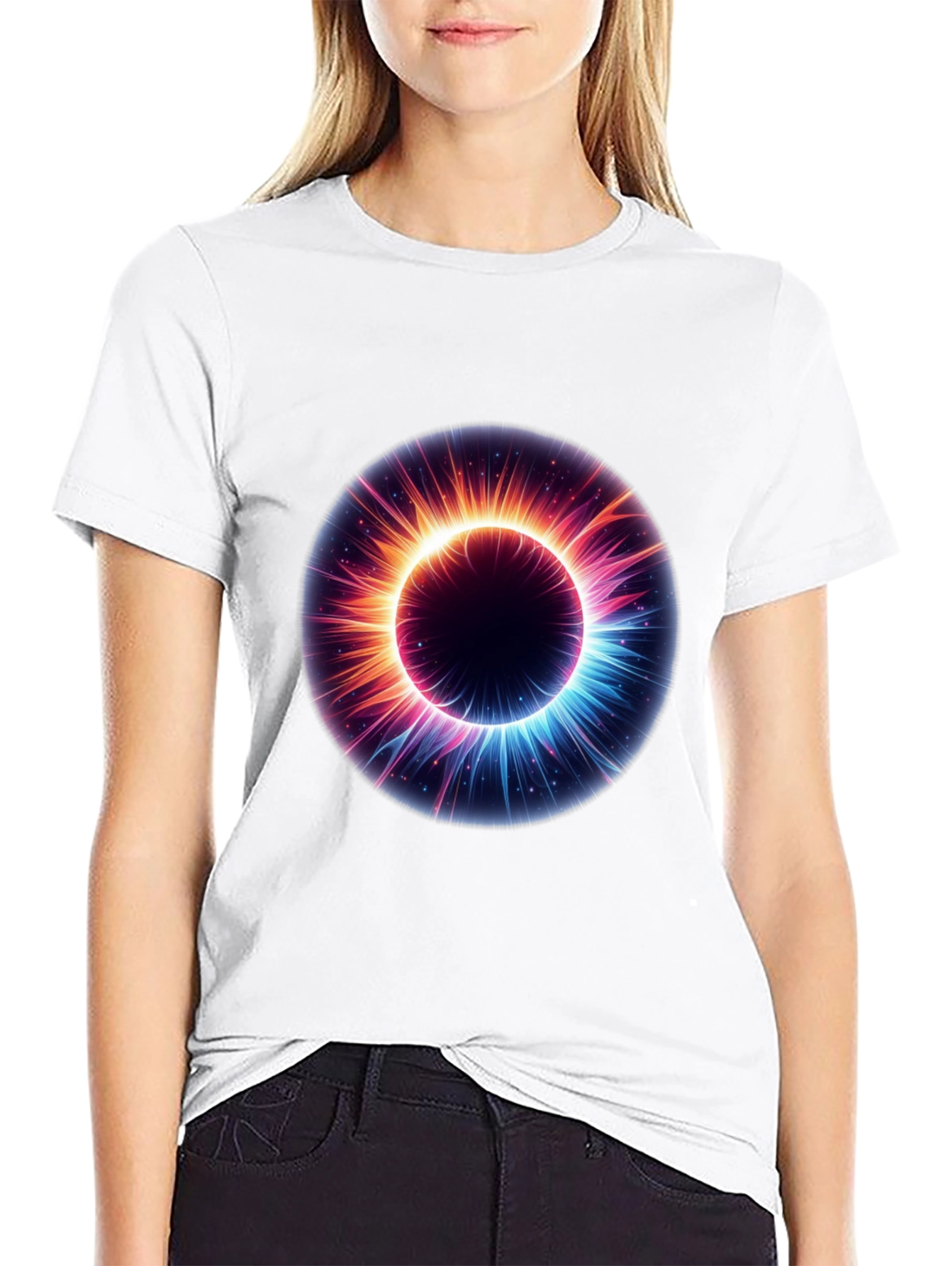 Cosmic Eye Graphic Black T-Shirt