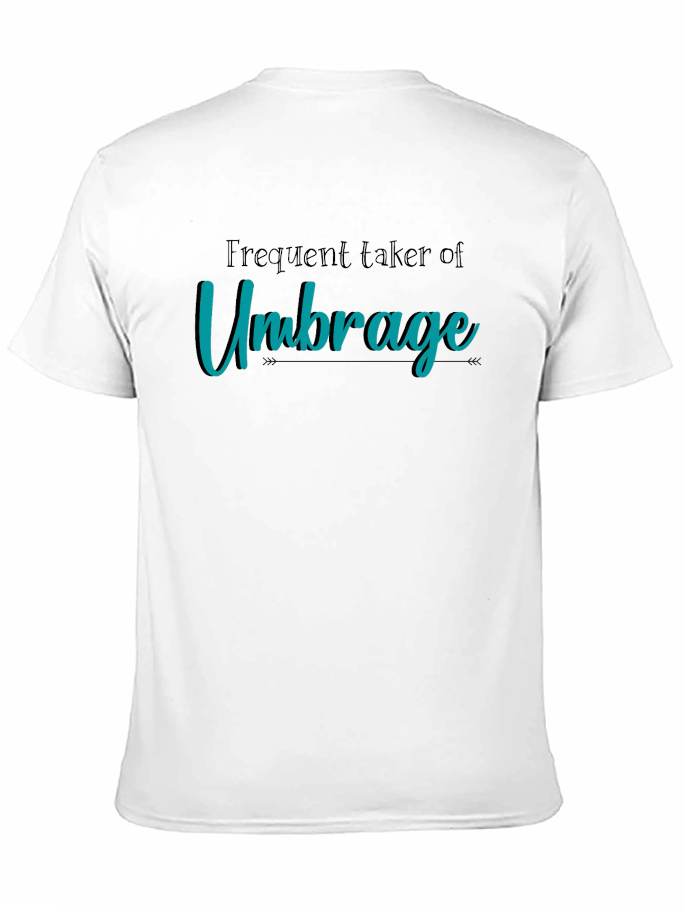 Frequent Umbrage T-Shirt Black Cotton Tee