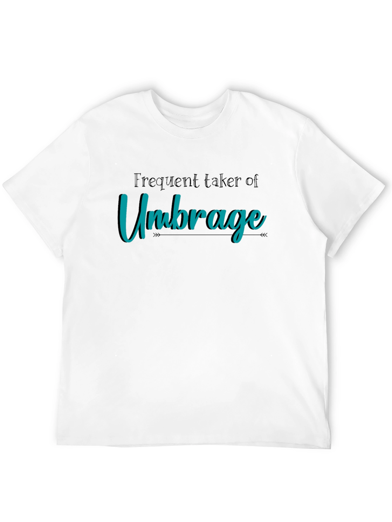 Frequent Umbrage T-Shirt Black Cotton Tee