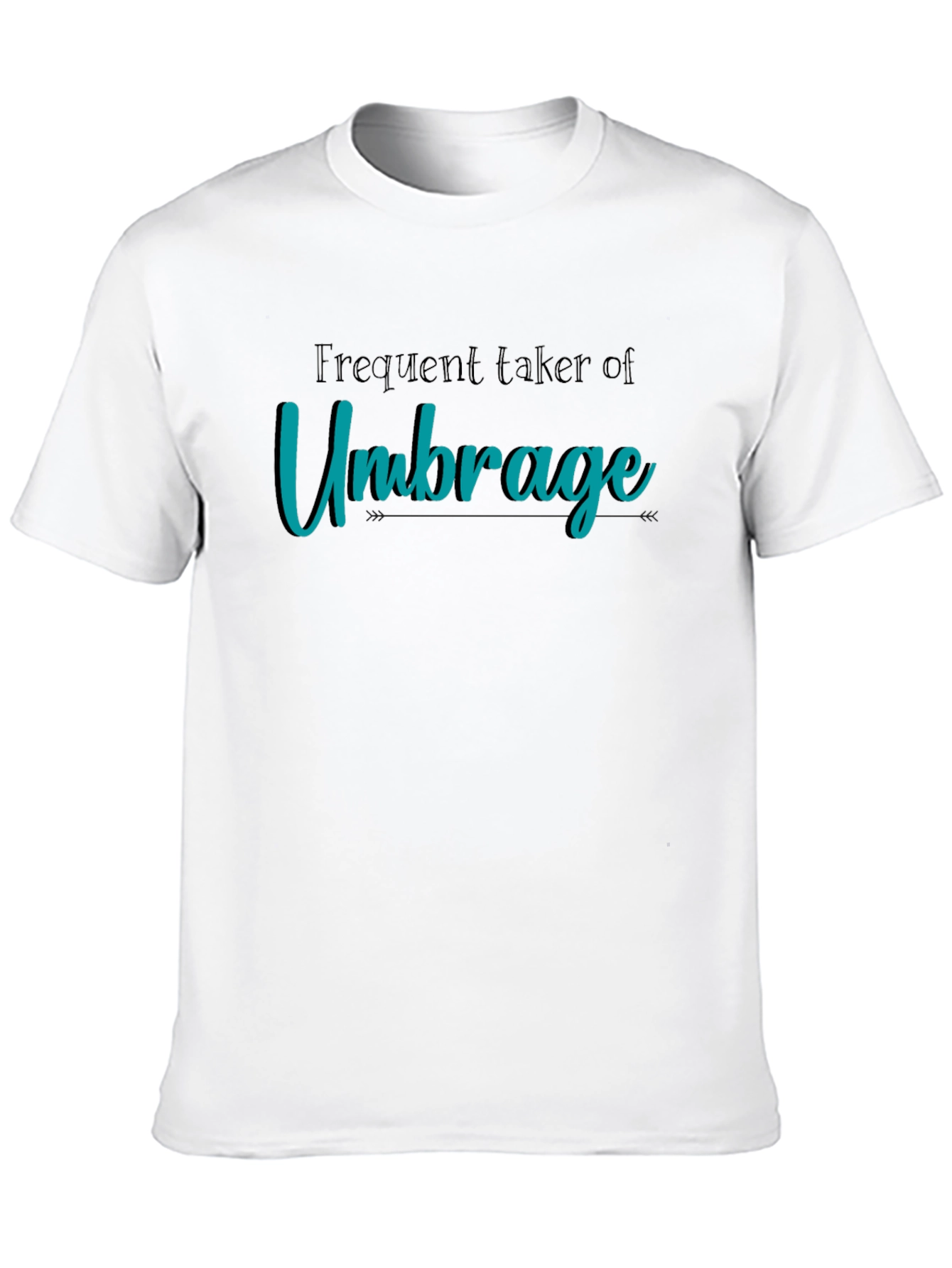 Frequent Umbrage T-Shirt Black Cotton Tee