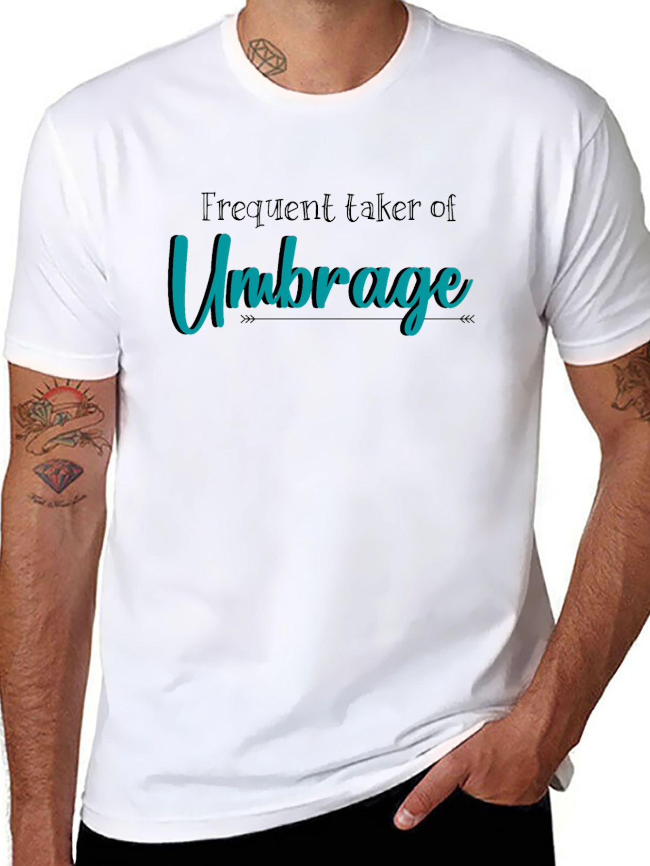 Frequent Umbrage T-Shirt Black Cotton Tee