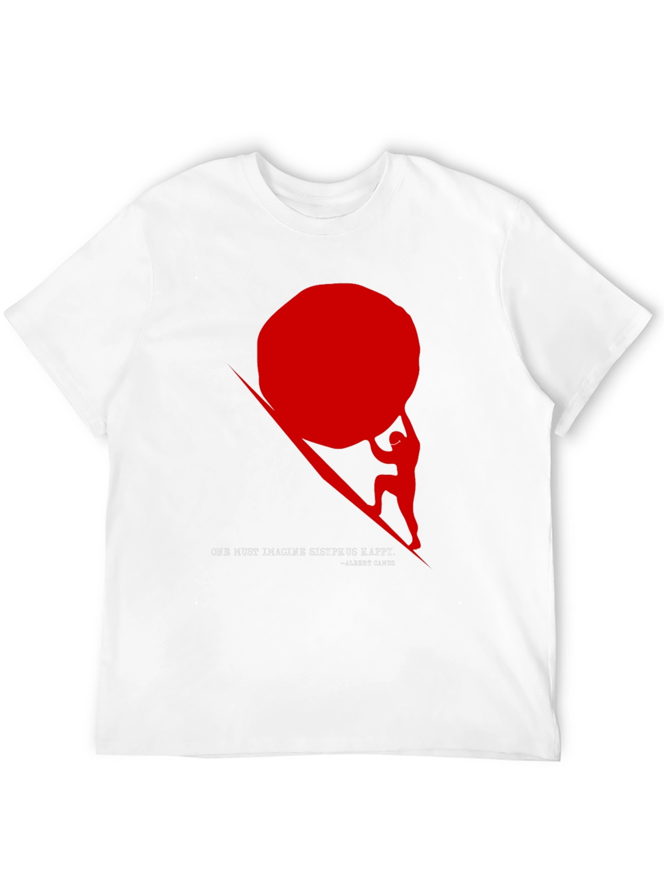 Sisyphus Happy T-Shirt - Mens Black Graphic Tee