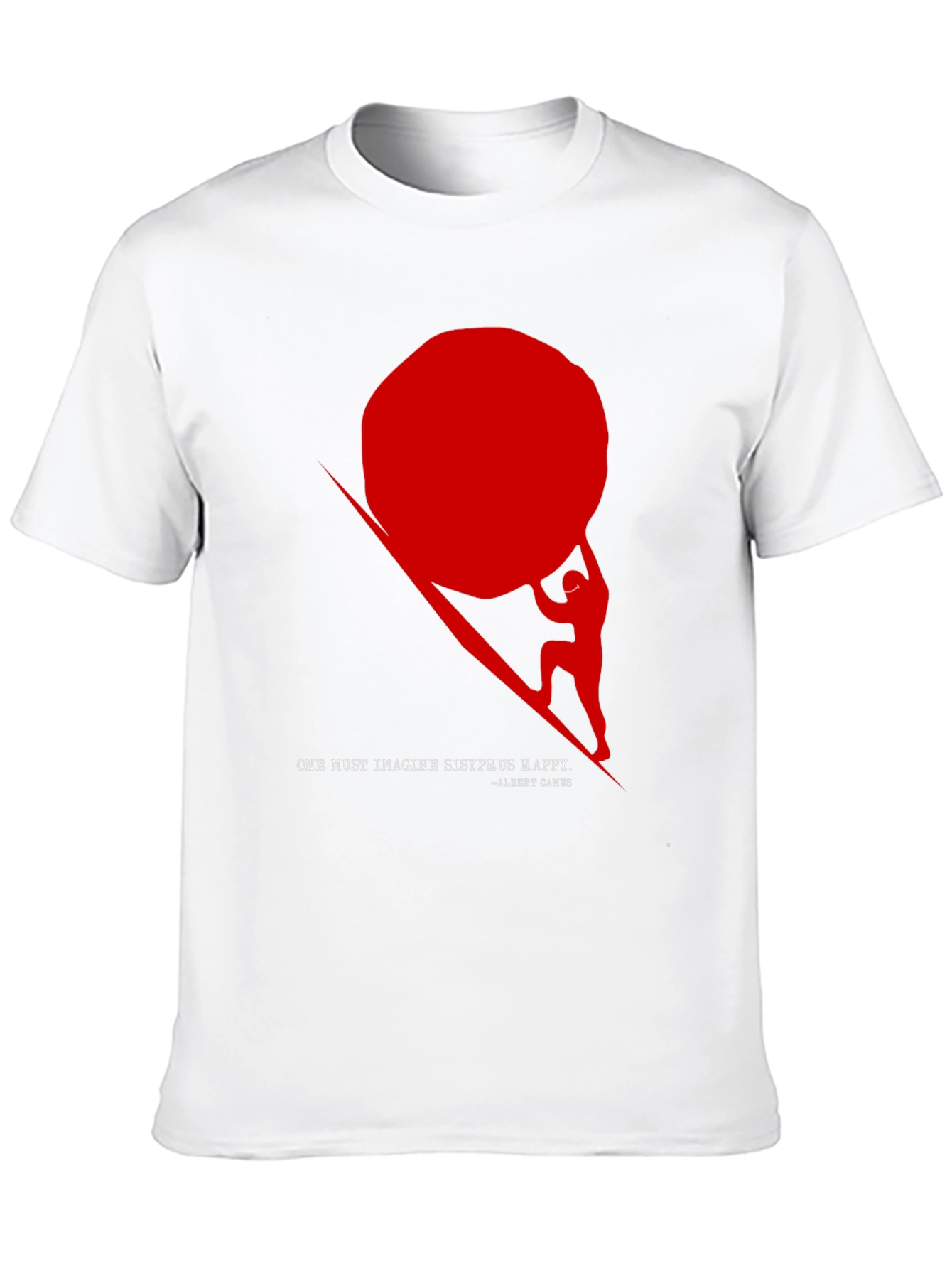 Sisyphus Happy T-Shirt - Mens Black Graphic Tee
