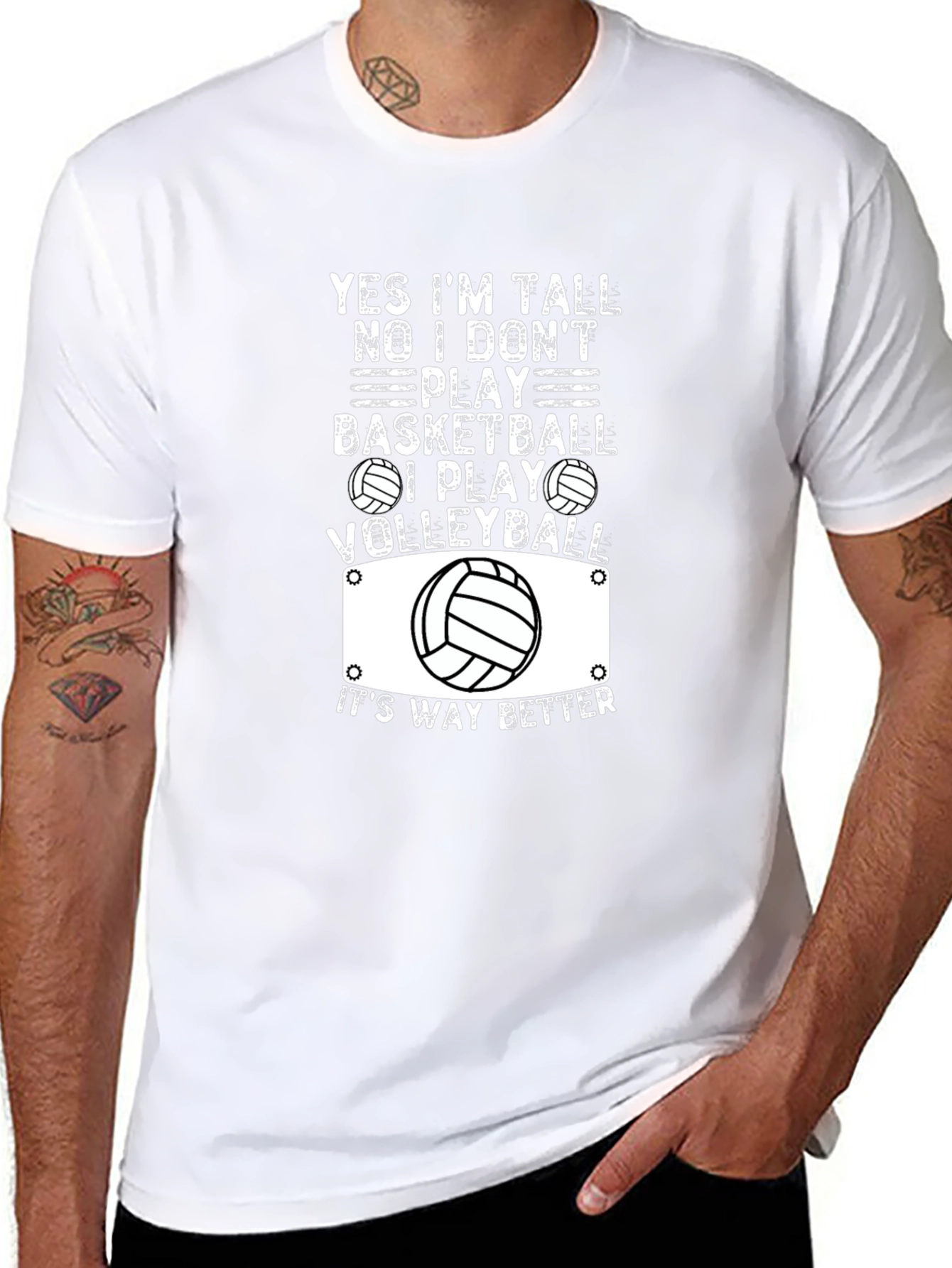 Volleyball T-Shirt: Yes Im Tall