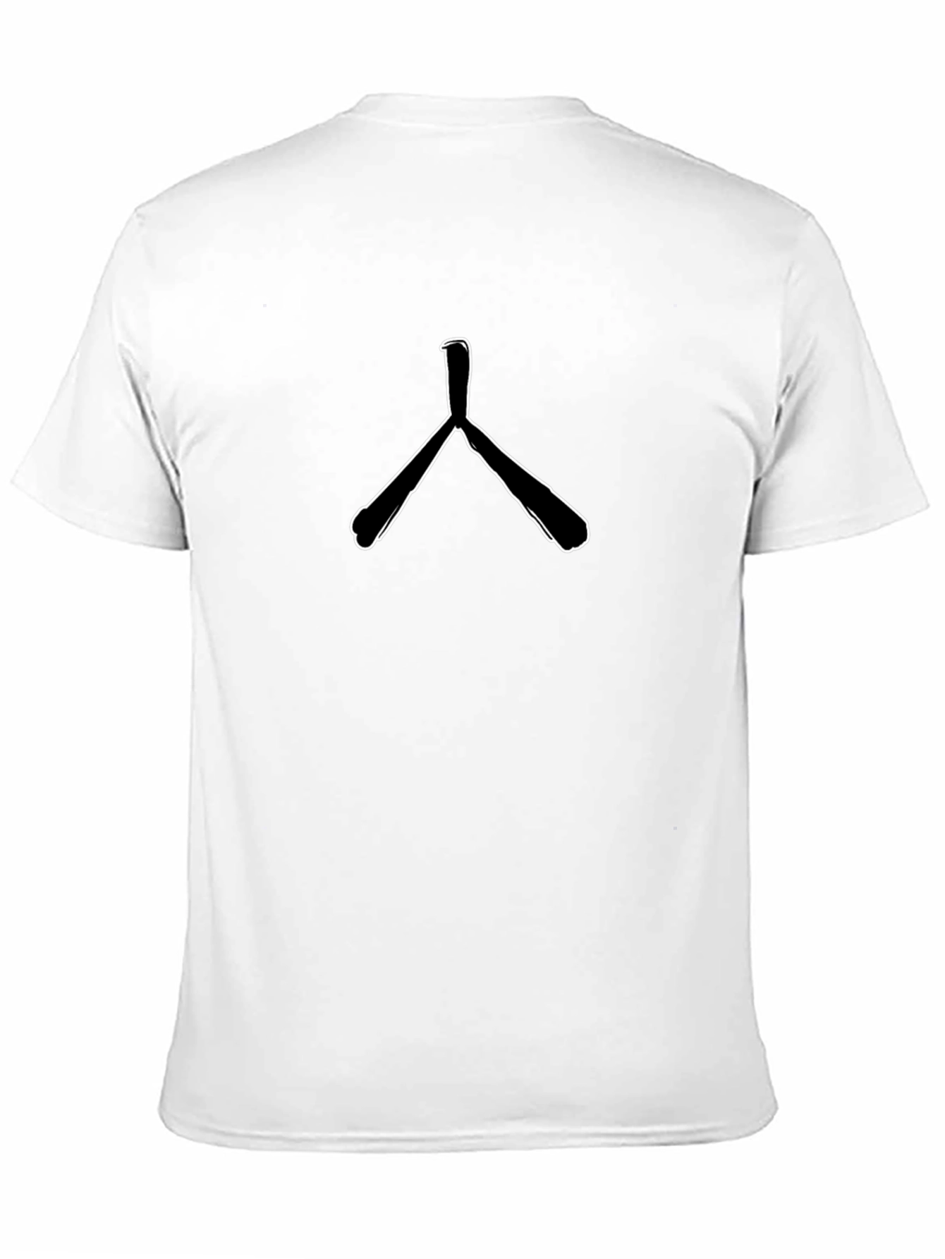 Minimalist Black Tee with Graphic