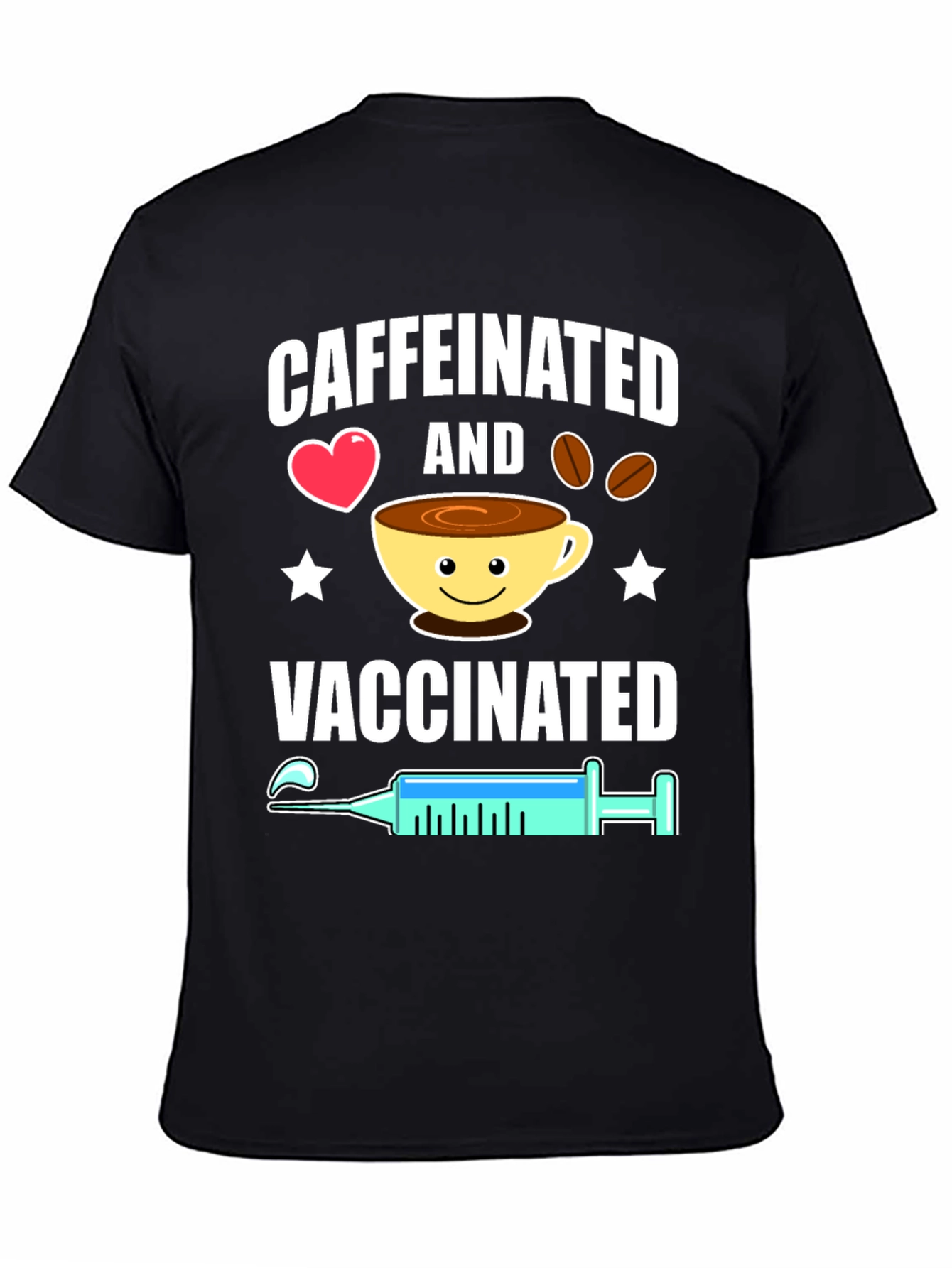Caffeinated & Vaccinated Graphic Tee