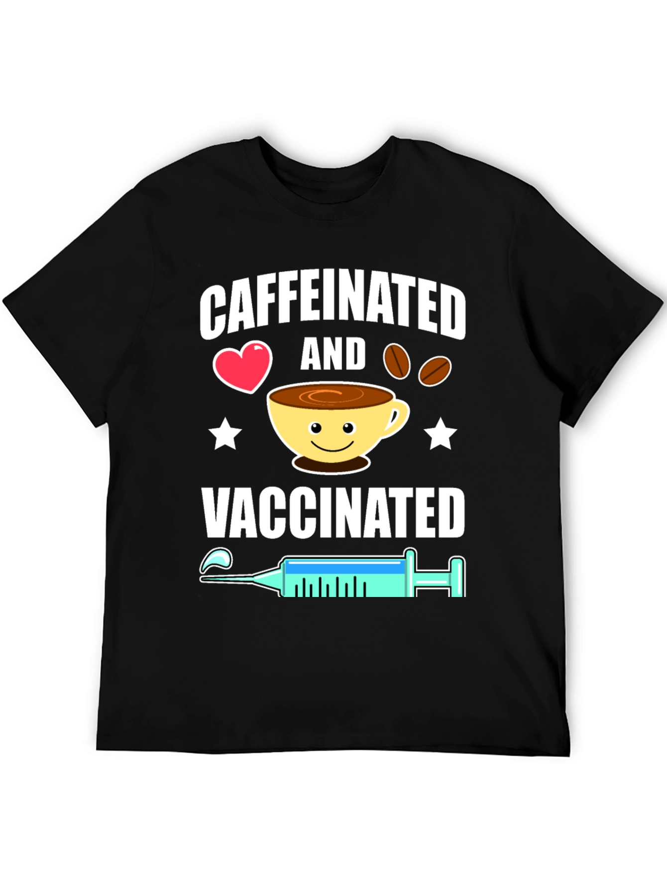 Caffeinated & Vaccinated Graphic Tee