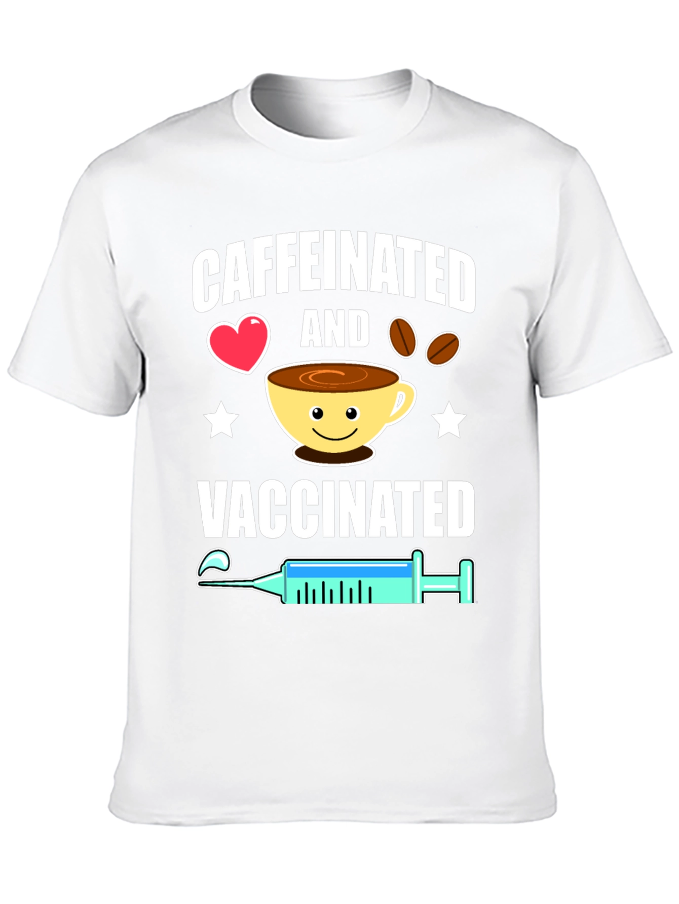 Caffeinated & Vaccinated Graphic Tee