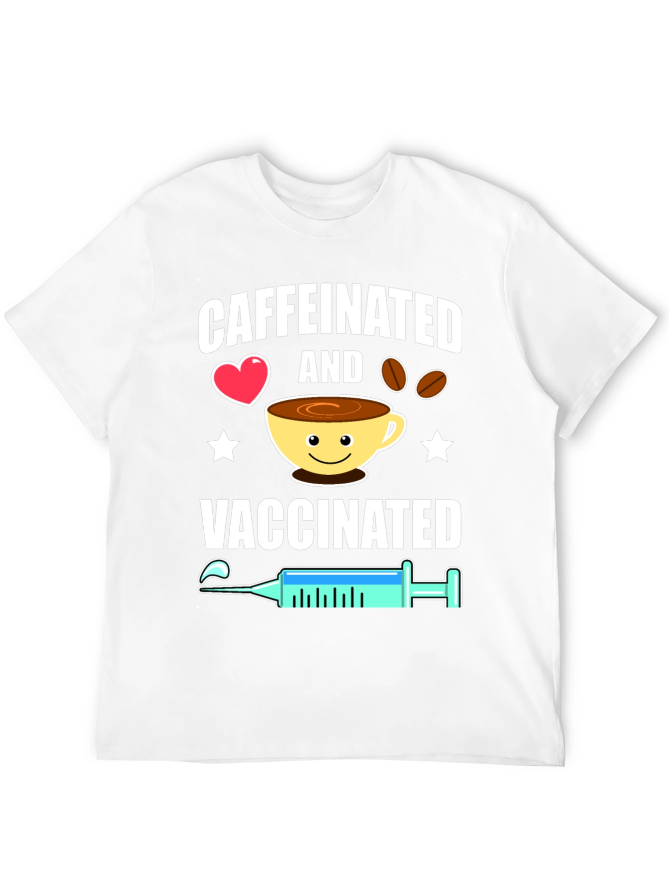 Caffeinated & Vaccinated Graphic Tee