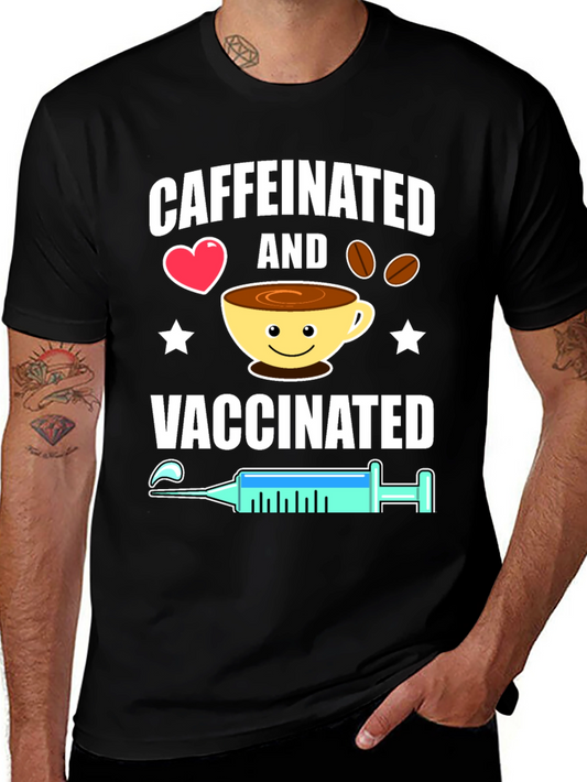 Caffeinated & Vaccinated Graphic Tee
