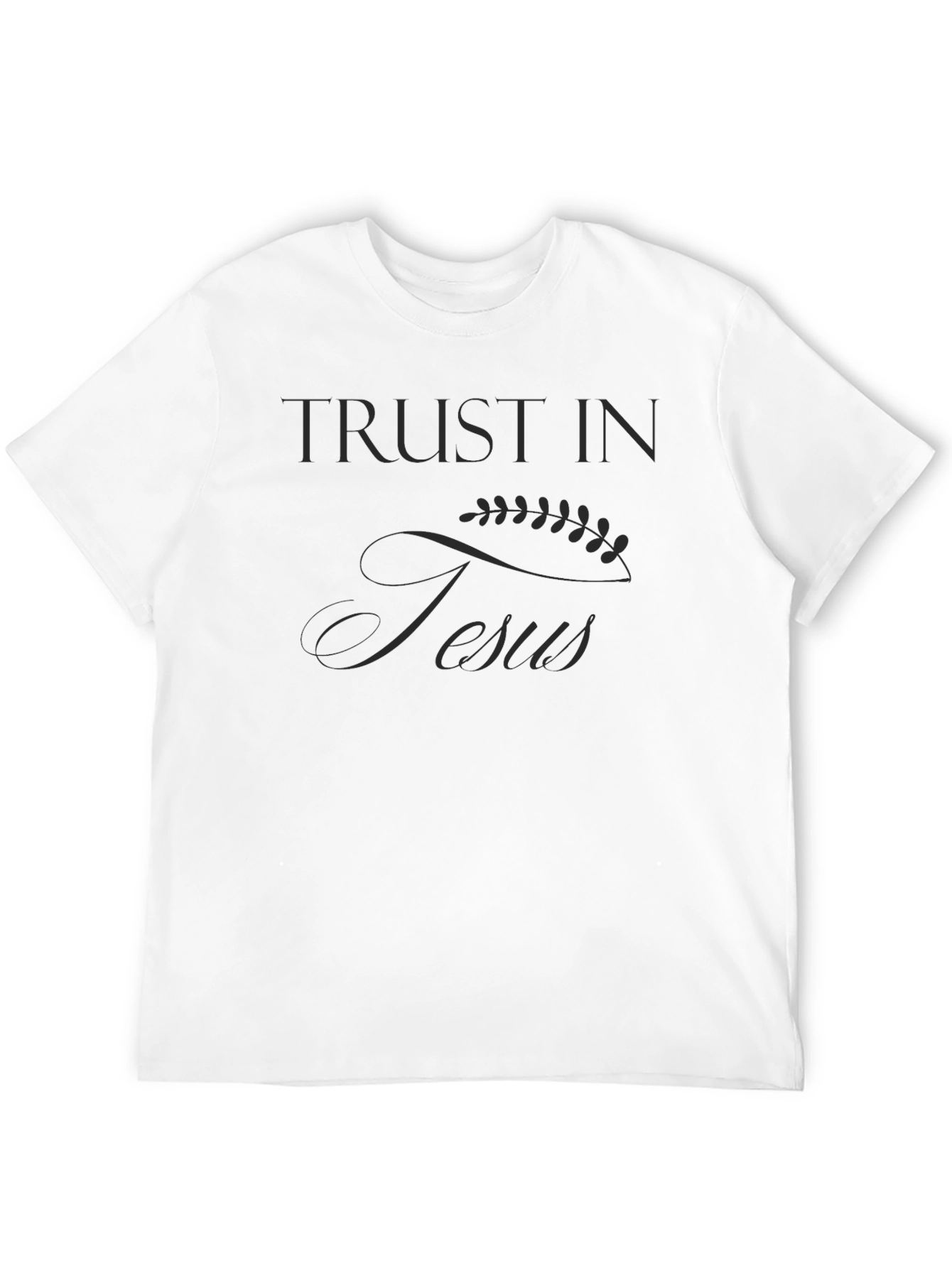 Trust In Jesus Graphic Tee - Black Christian T-Shirt