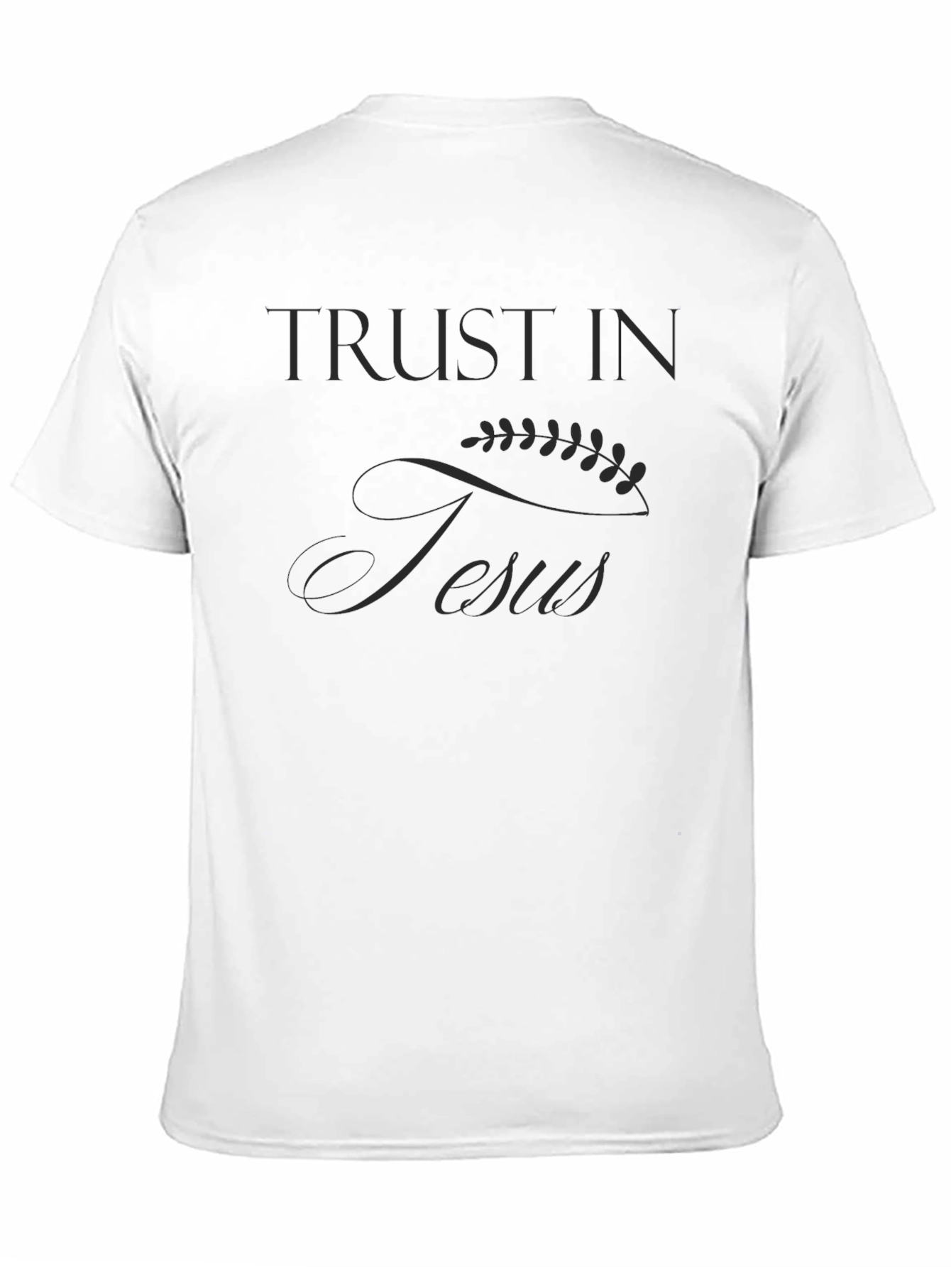 Trust In Jesus Graphic Tee - Black Christian T-Shirt