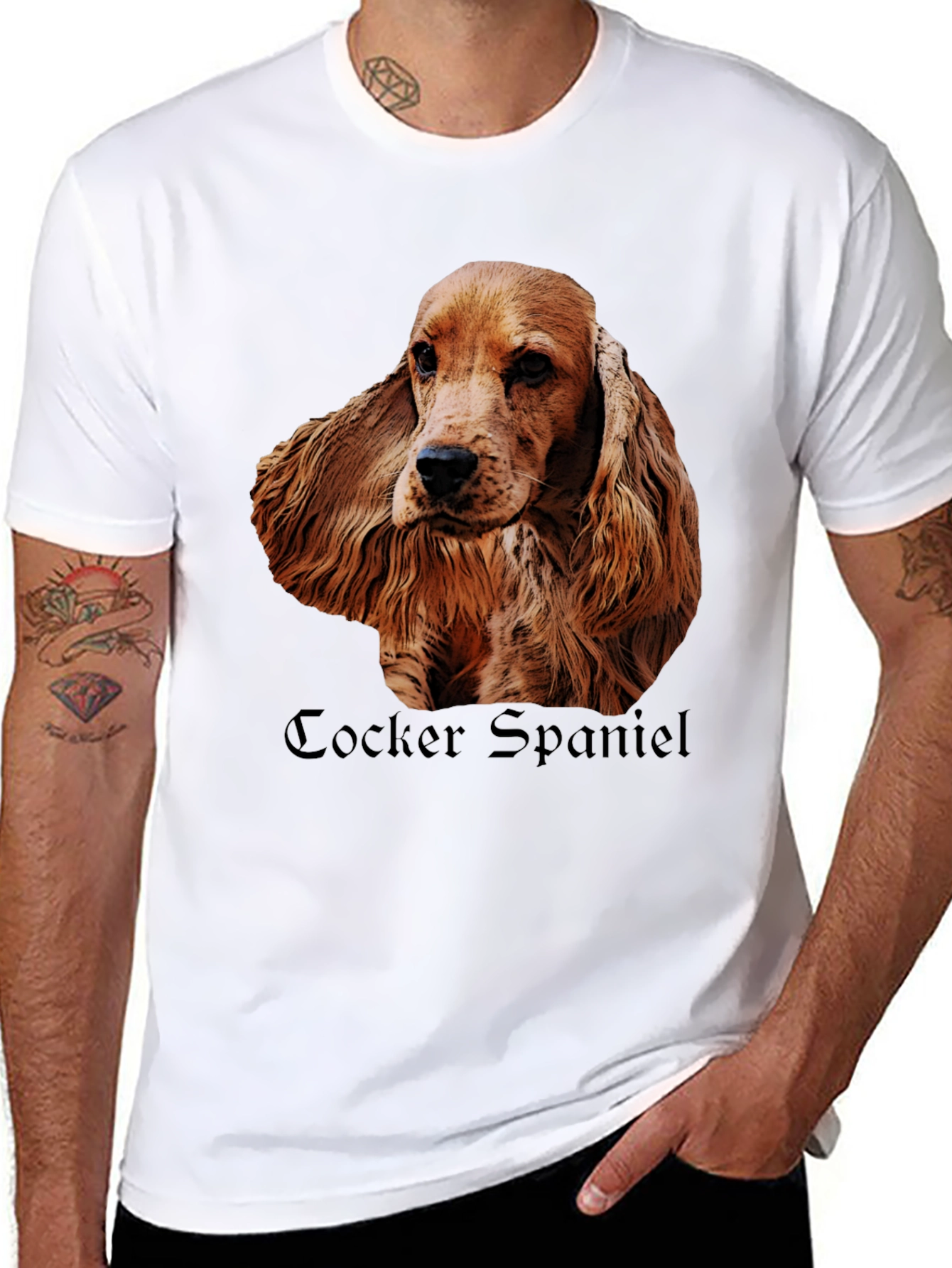 Cocker Spaniel Dog Breed Graphic T-Shirt
