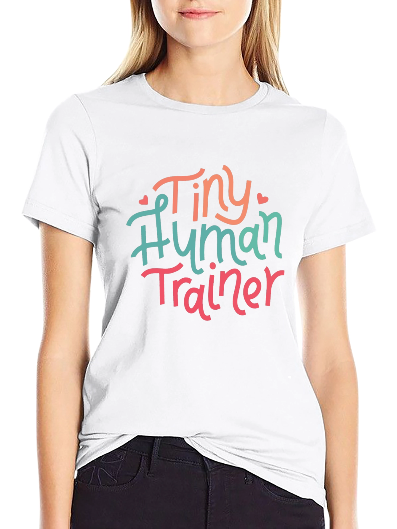 Tiny Human Trainer Tee - Cute Parenting T-Shirt