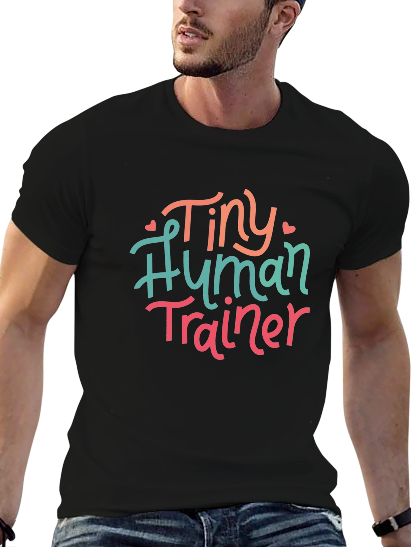 Tiny Human Trainer Tee - Cute Parenting T-Shirt