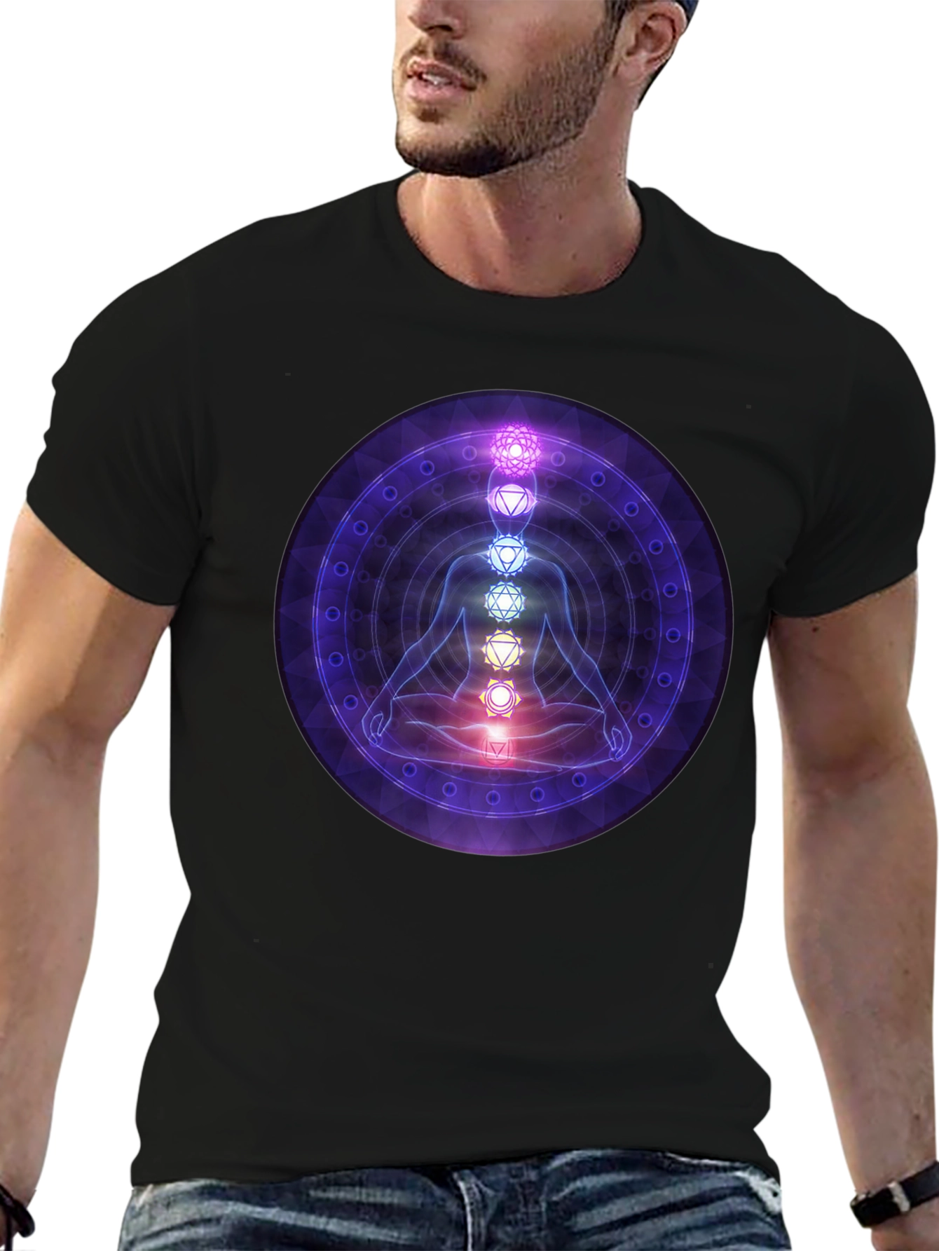 Chakra Meditation Graphic T-Shirt