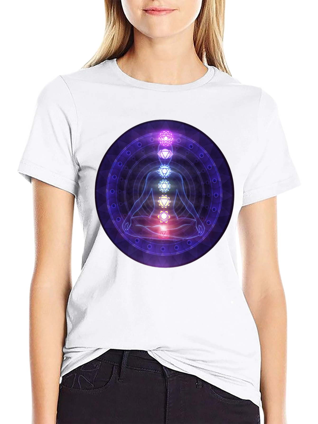 Chakra Meditation Graphic T-Shirt