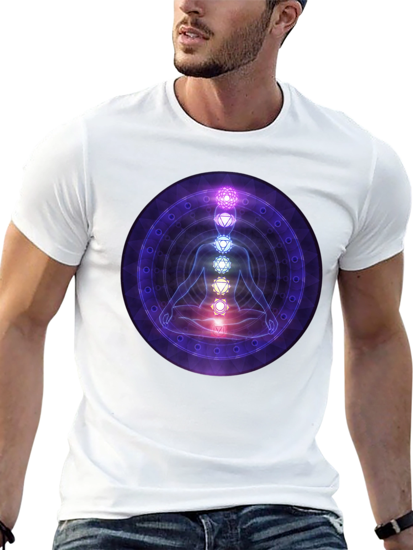 Chakra Meditation Graphic T-Shirt