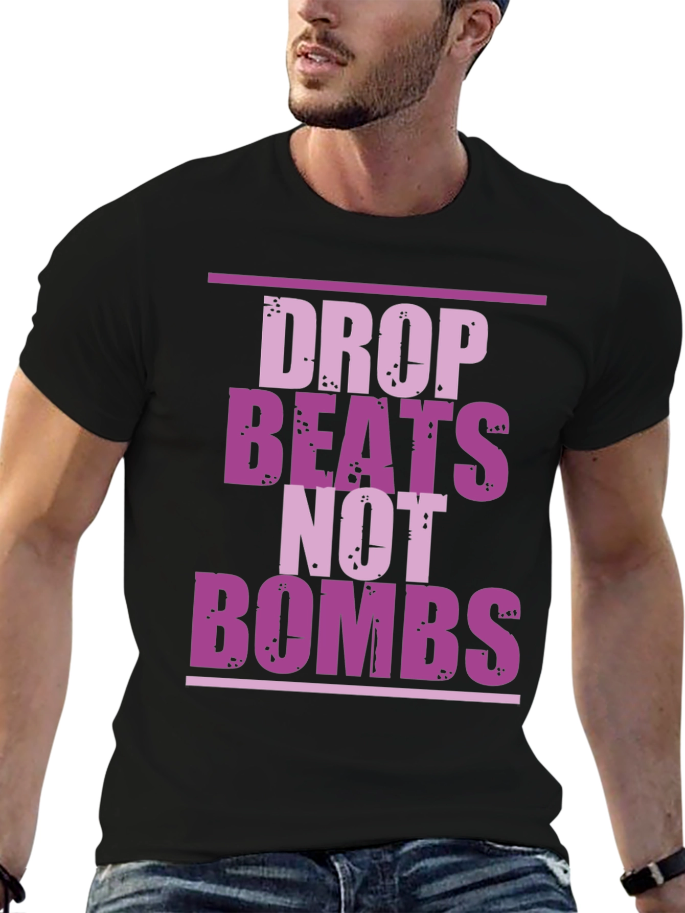 Drop Beats Not Bombs Graphic T-Shirt