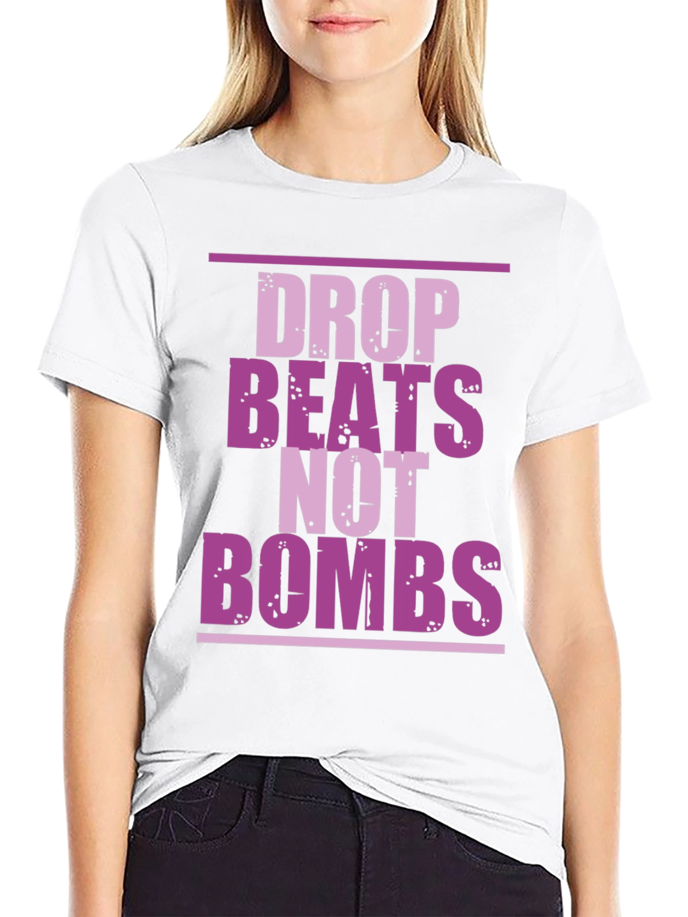 Drop Beats Not Bombs Graphic T-Shirt