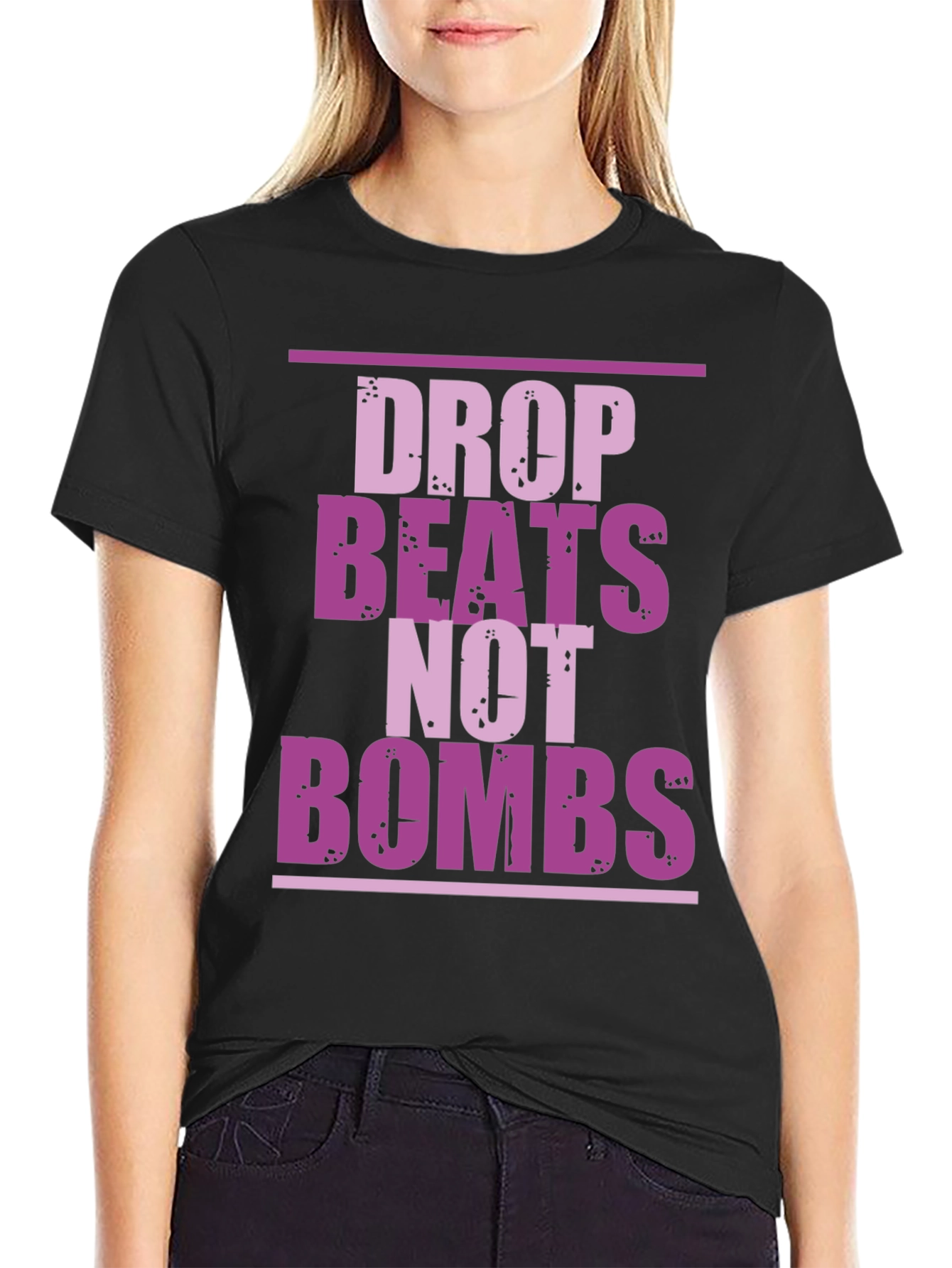 Drop Beats Not Bombs Graphic T-Shirt