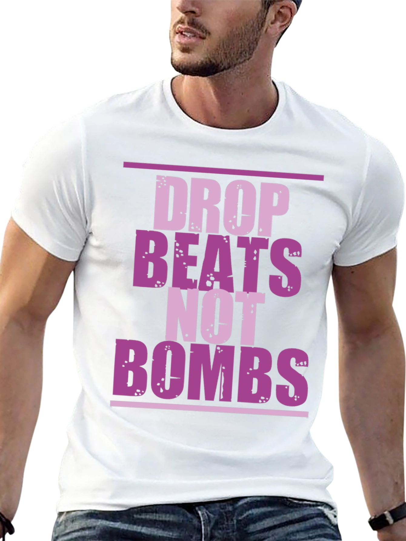 Drop Beats Not Bombs Graphic T-Shirt