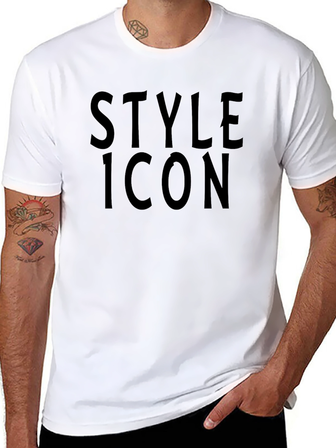 Style Icon Black Graphic Tee