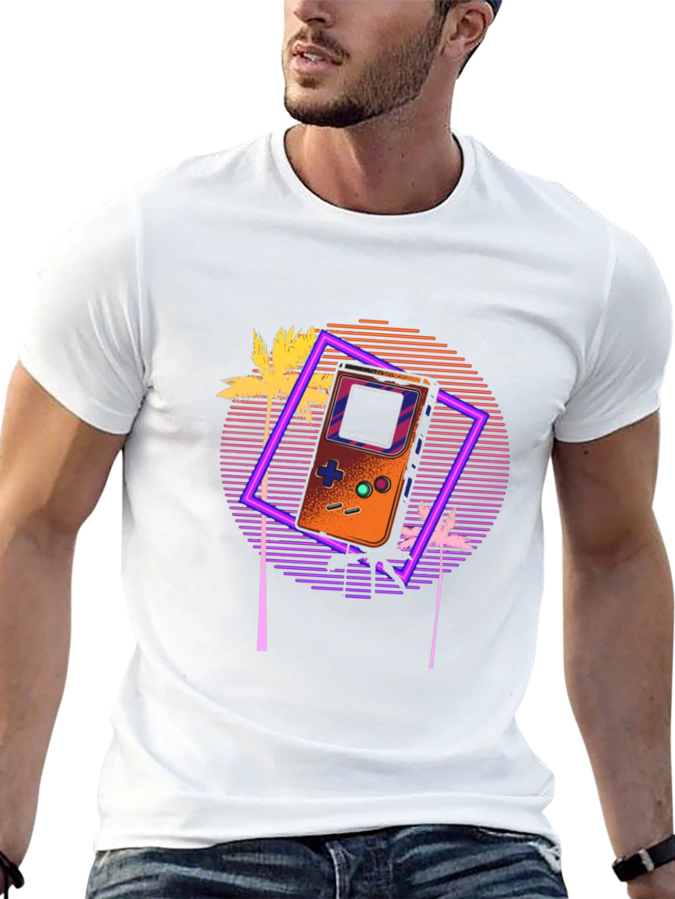 Retro Game Console Graphic T-Shirt