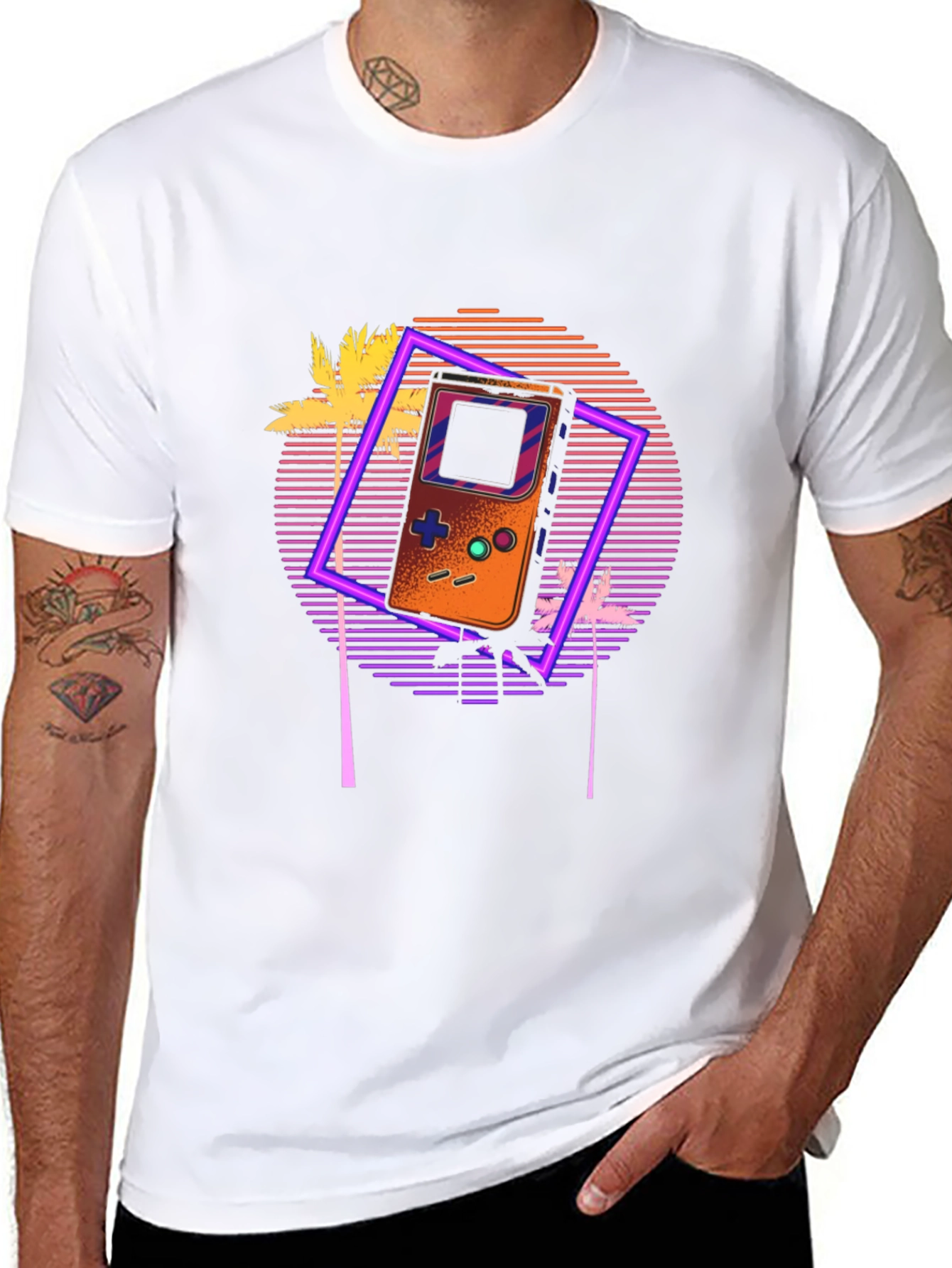 Retro Game Console Graphic T-Shirt