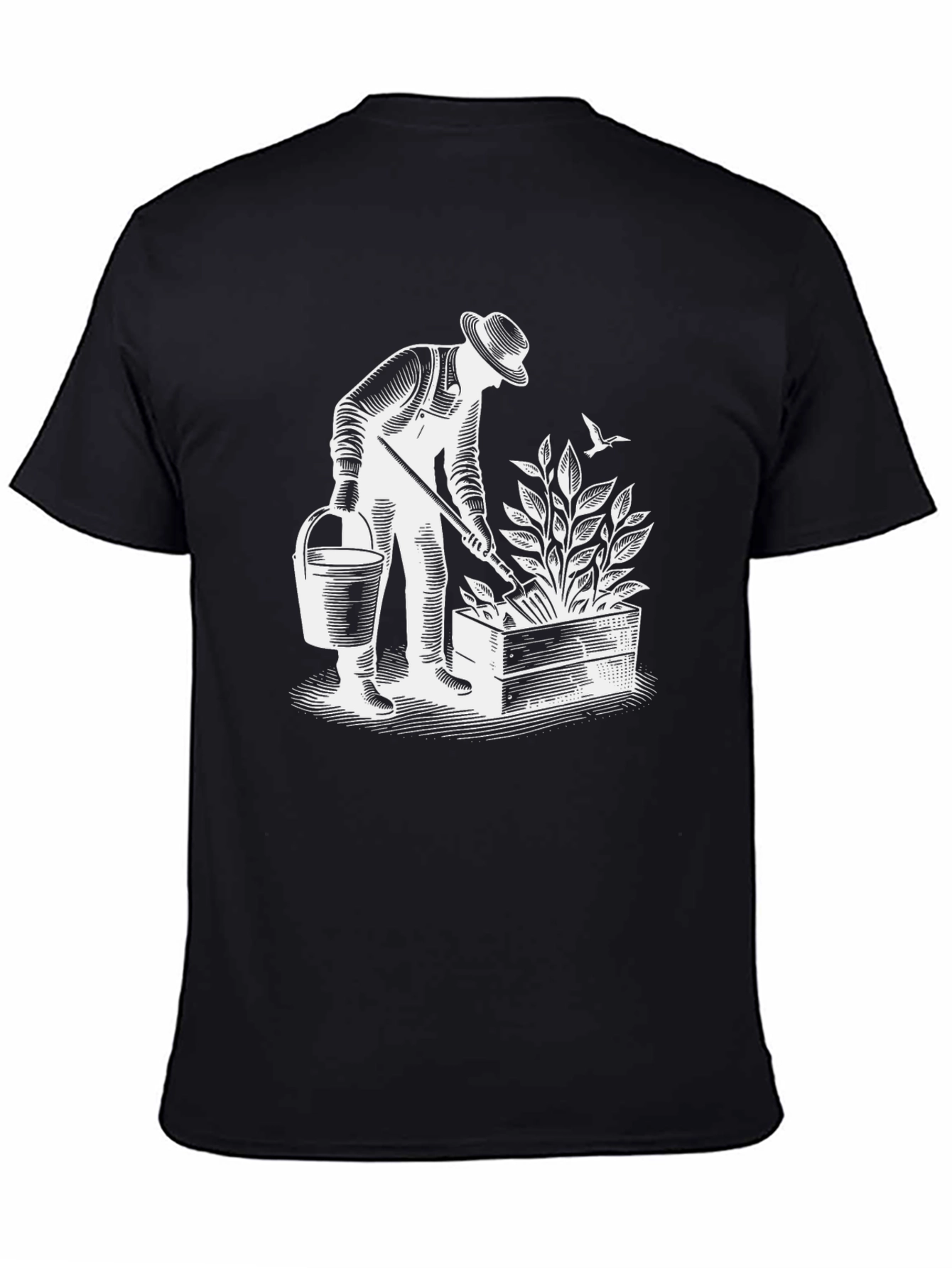 Gardener Graphic Tee - Black Cotton T-Shirt
