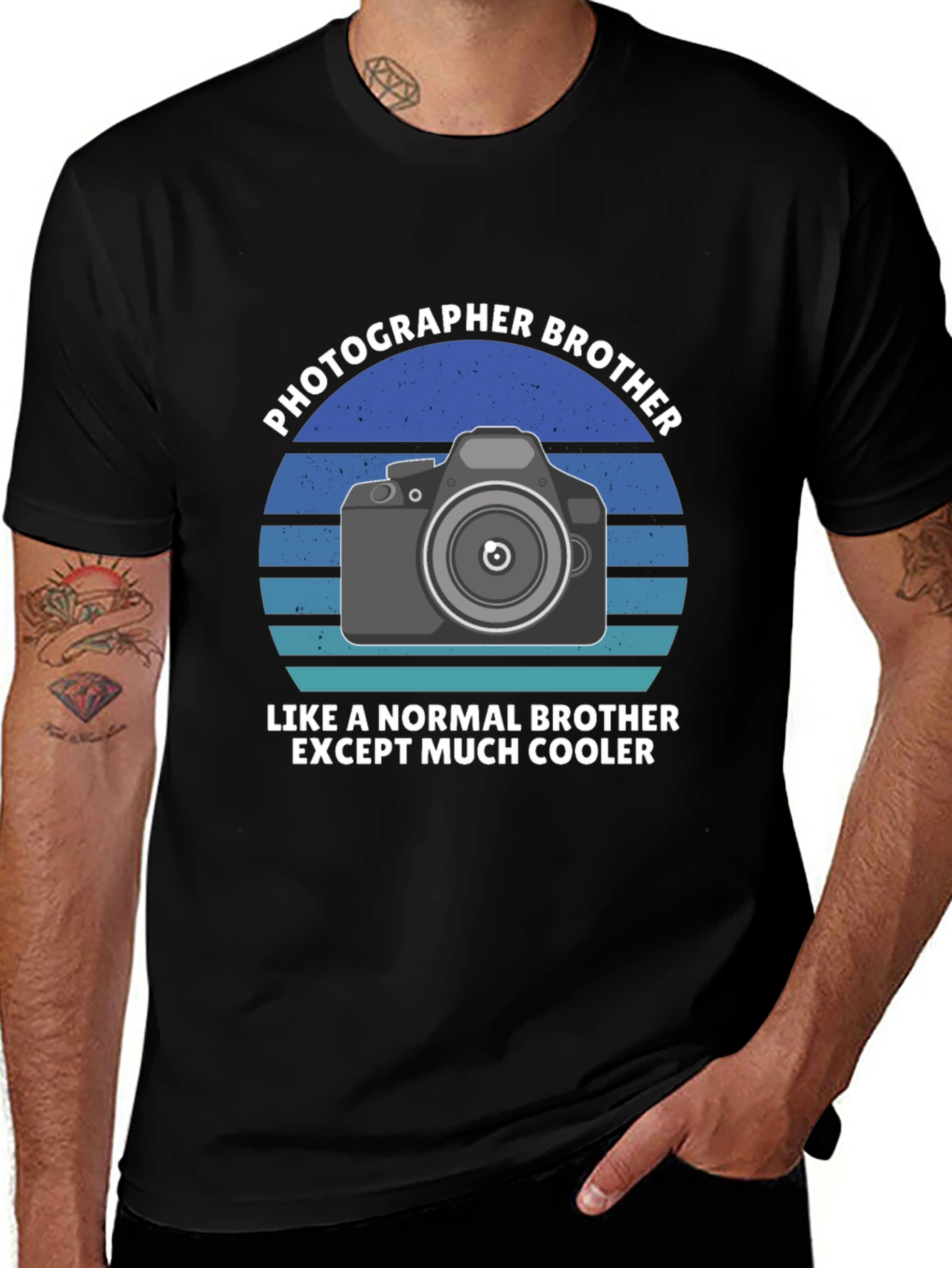 Photographer Brother Graphic Tee - Cool Brother Gift