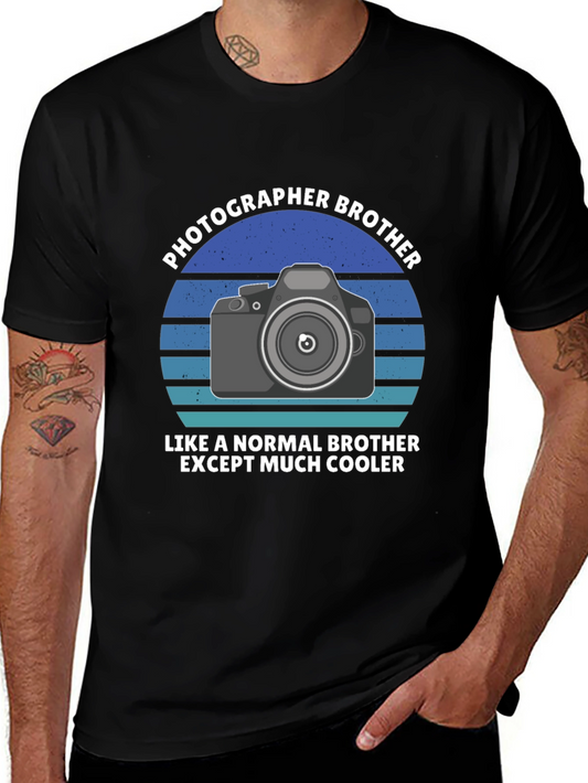 Photographer Brother Graphic Tee - Cool Brother Gift