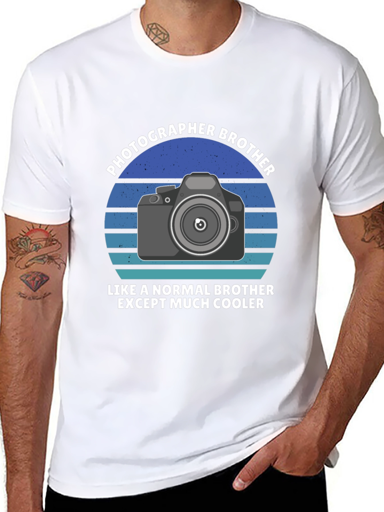 Photographer Brother Graphic Tee - Cool Brother Gift