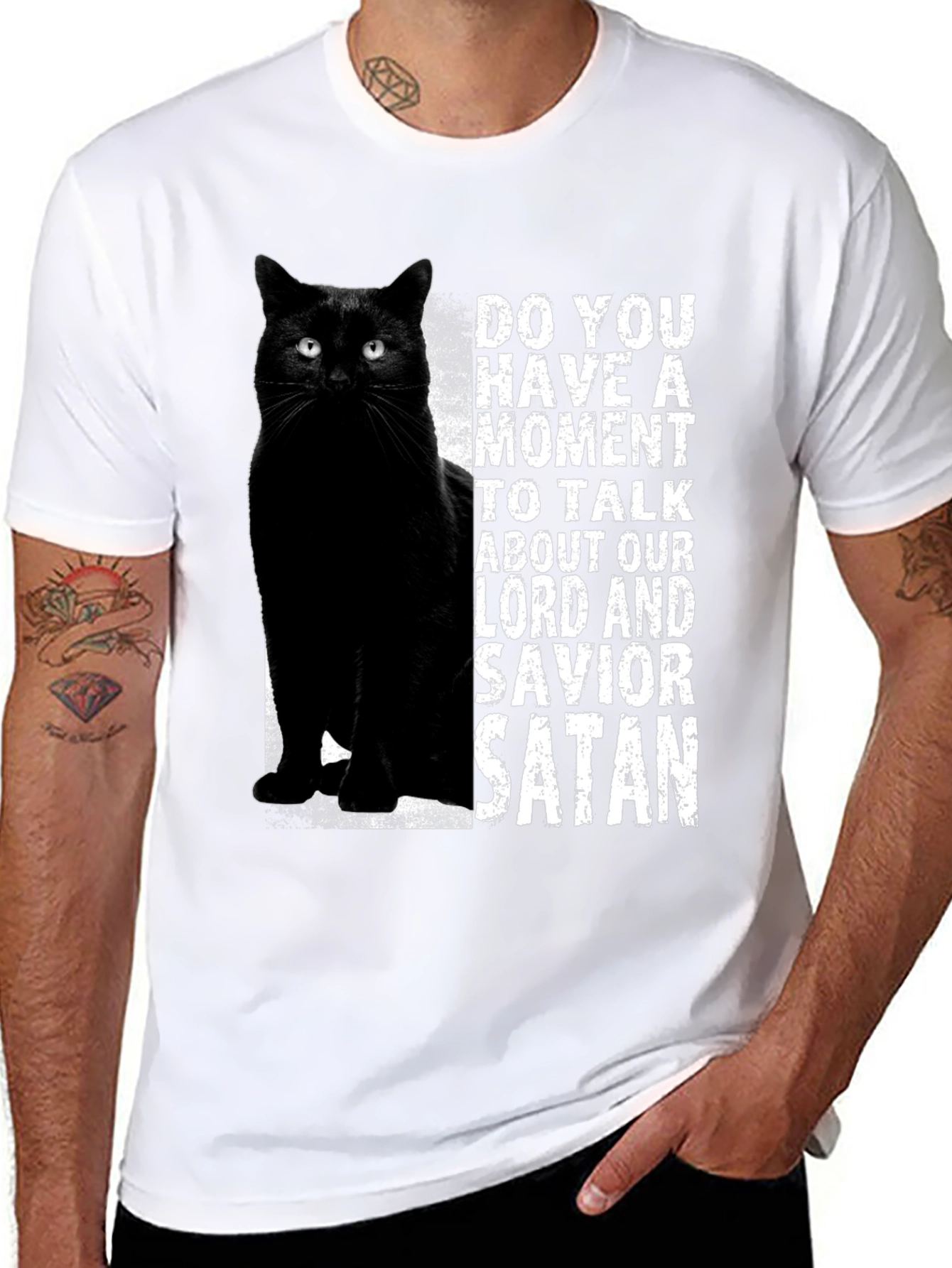 Black Cat Satan T-Shirt