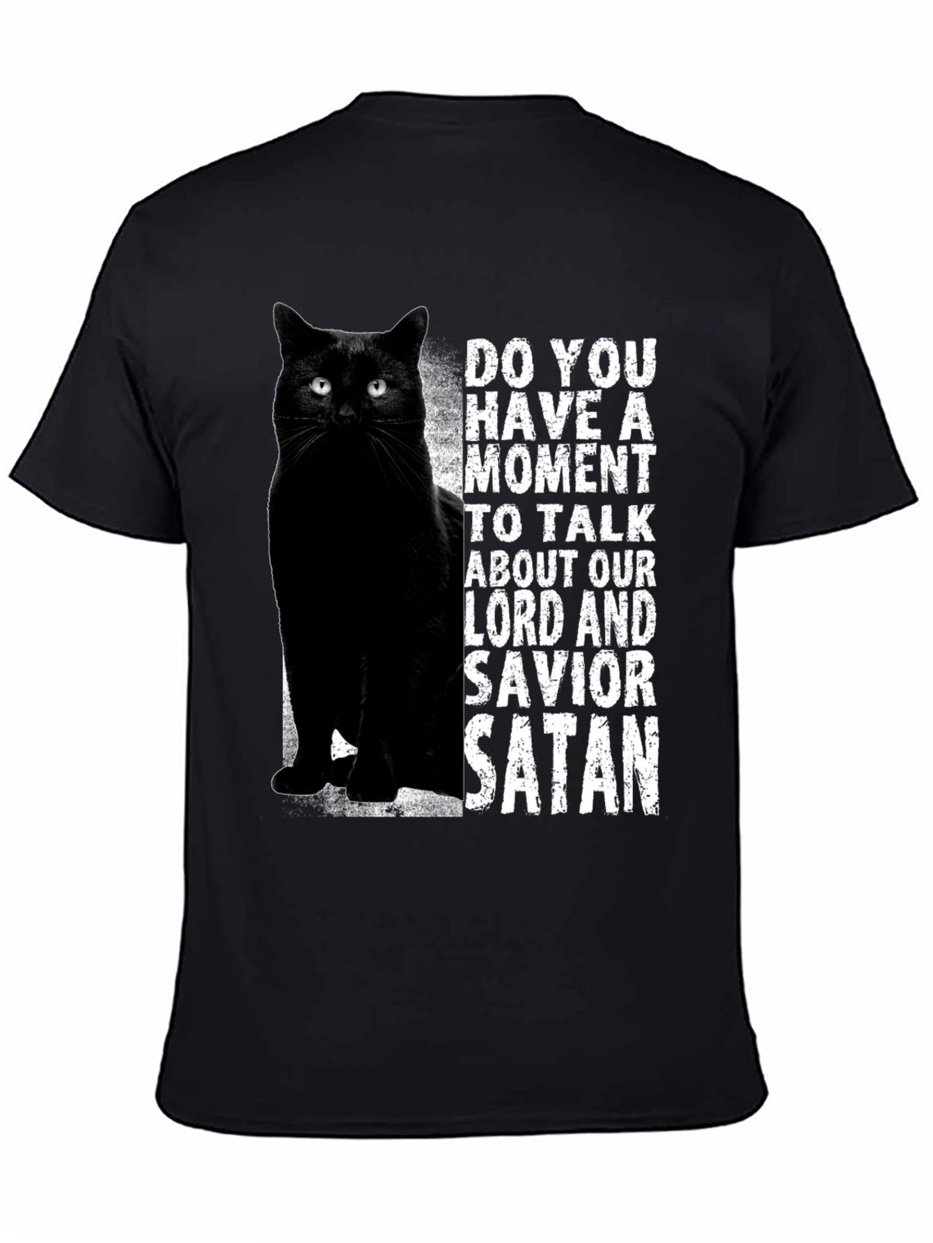 Black Cat Satan T-Shirt