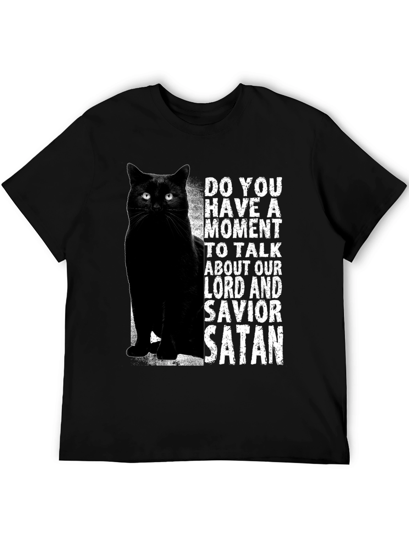 Black Cat Satan T-Shirt