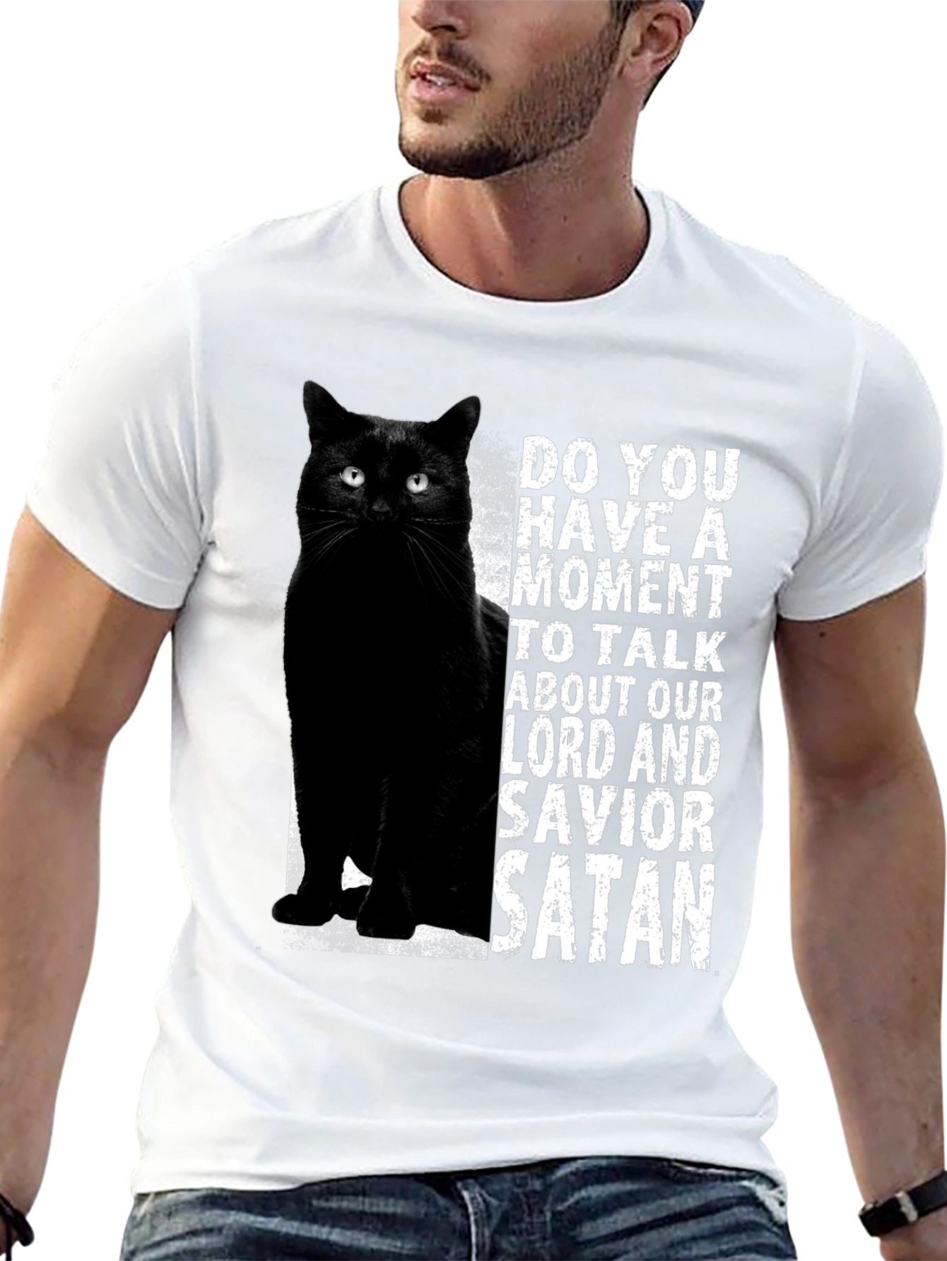 Black Cat Satan T-Shirt