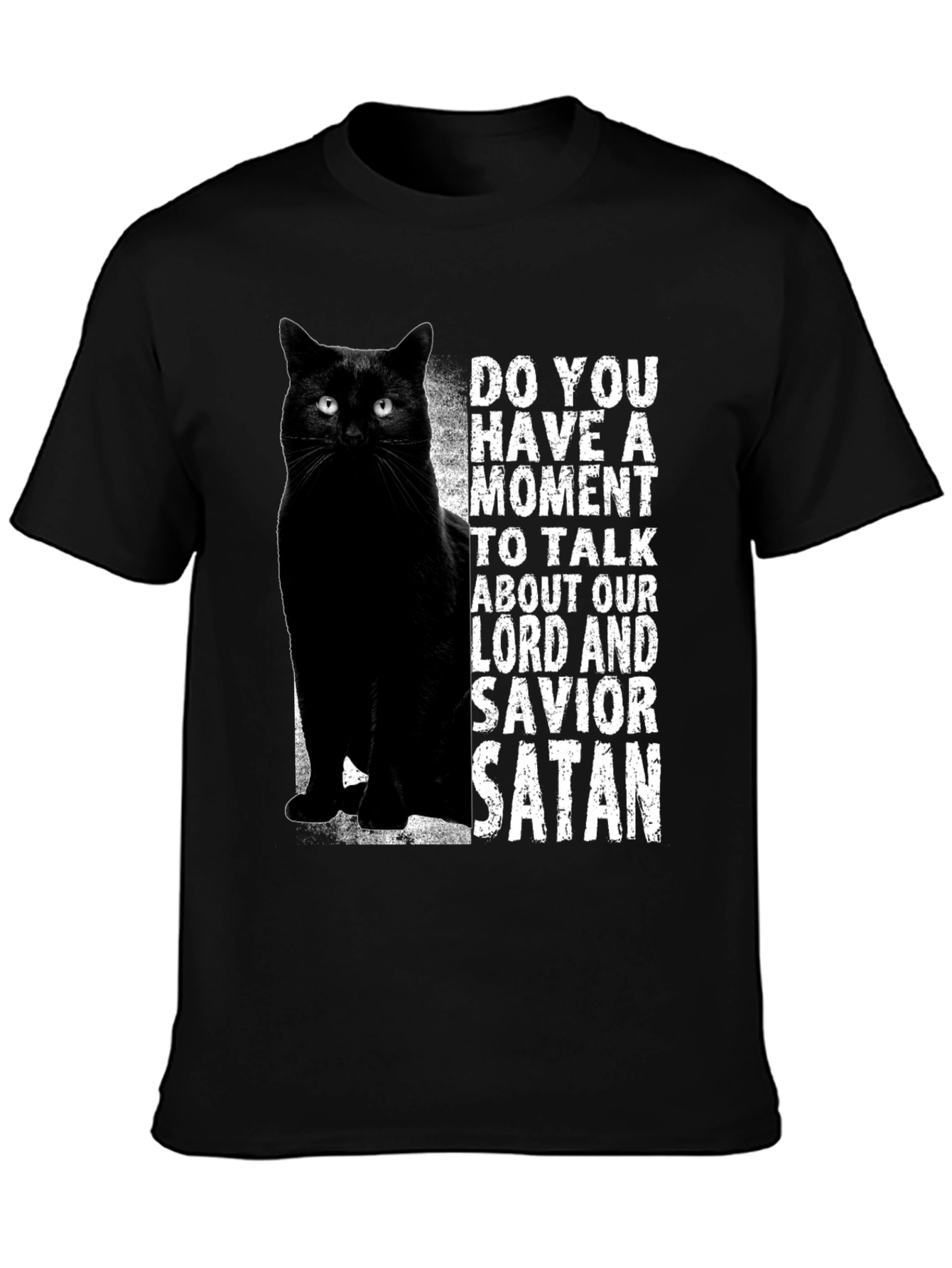 Black Cat Satan T-Shirt