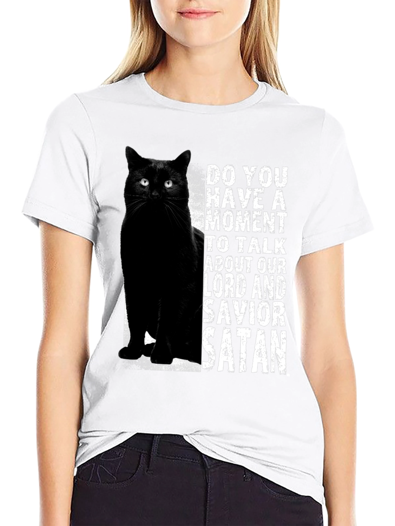Black Cat Satan T-Shirt