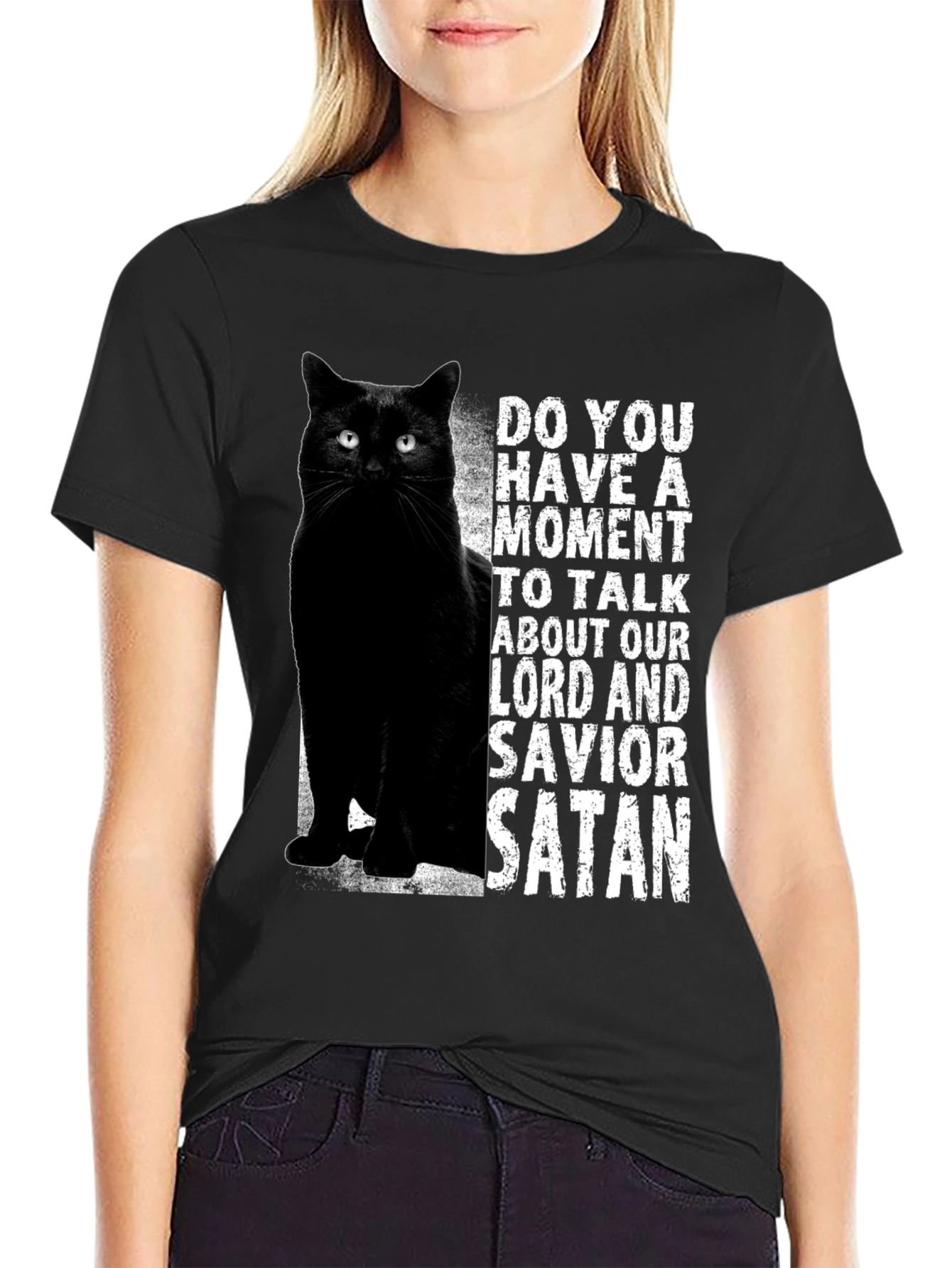 Black Cat Satan T-Shirt