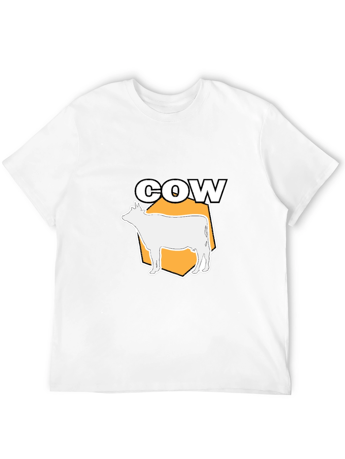 Cow Graphic Black T-Shirt