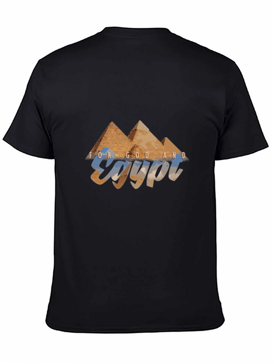 Egypt Pyramids Graphic Print T-Shirt