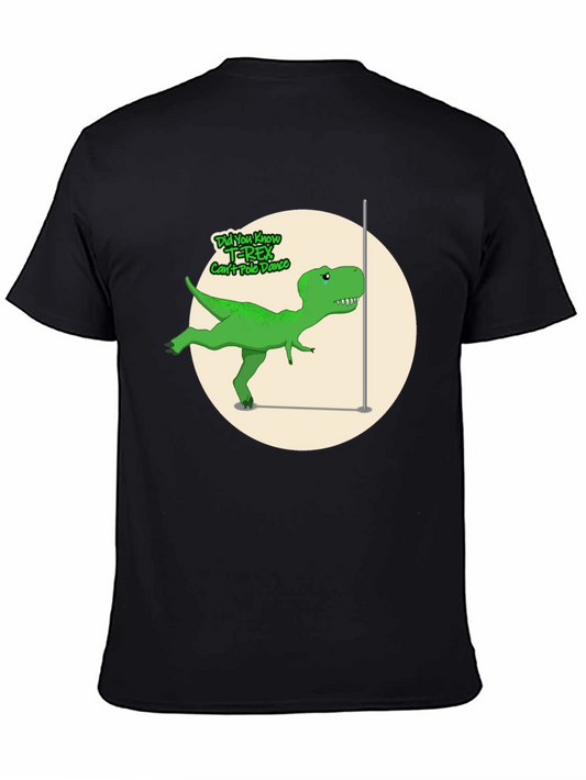 T-Rex Cant Pole Dance Graphic T-Shirt