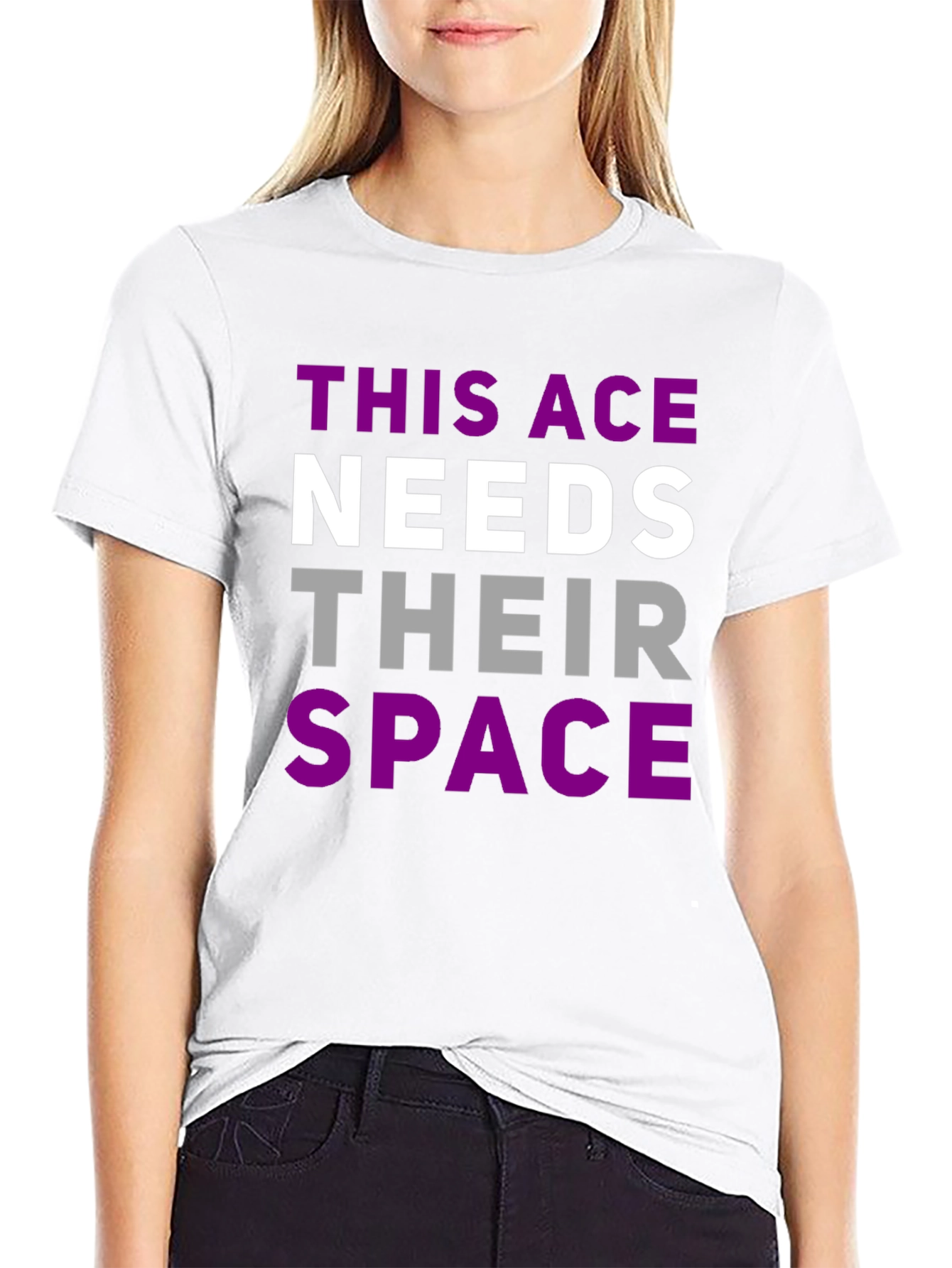 Asexual Pride T-Shirt - This Ace Needs Space Tee