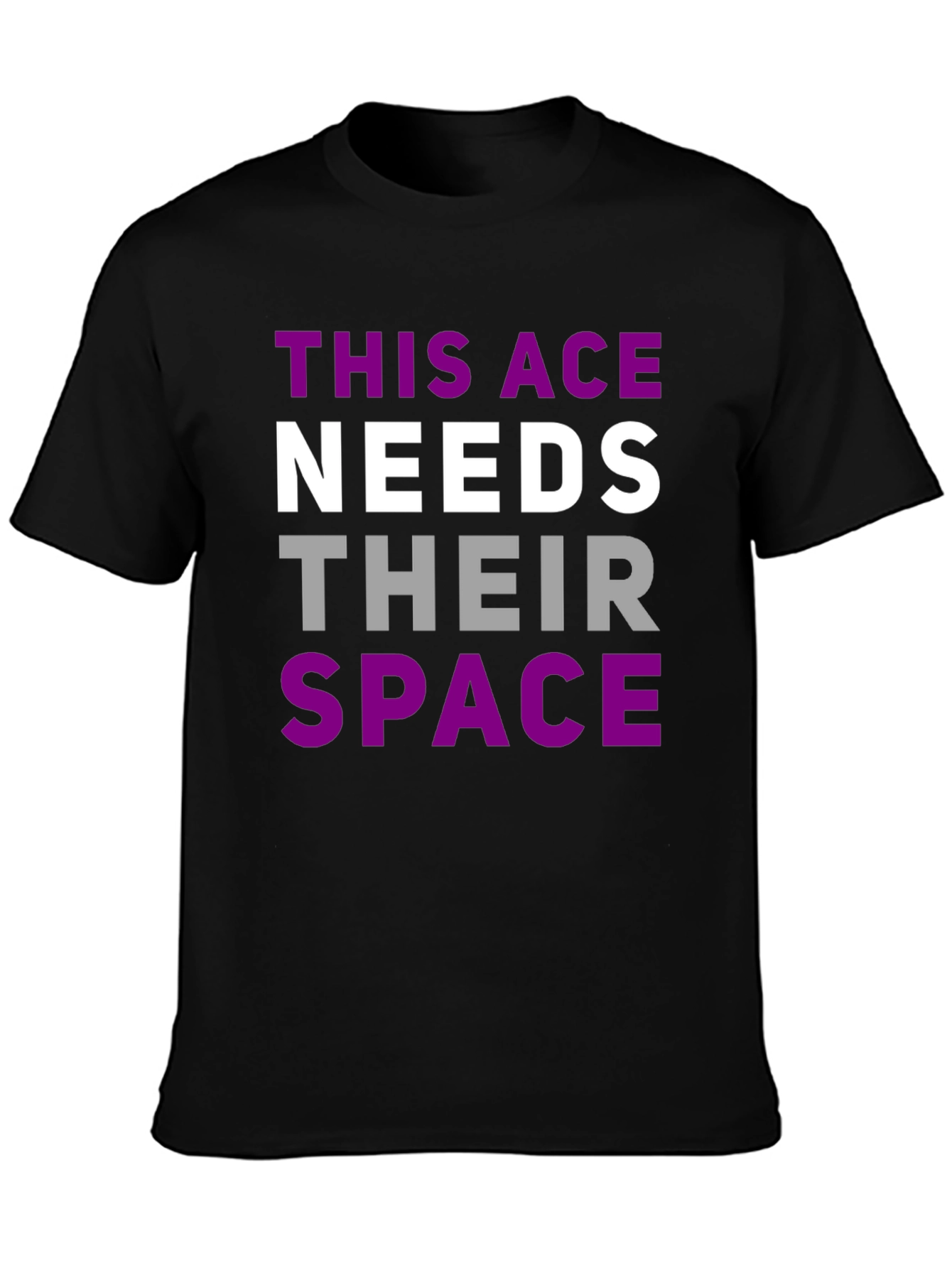 Asexual Pride T-Shirt - This Ace Needs Space Tee