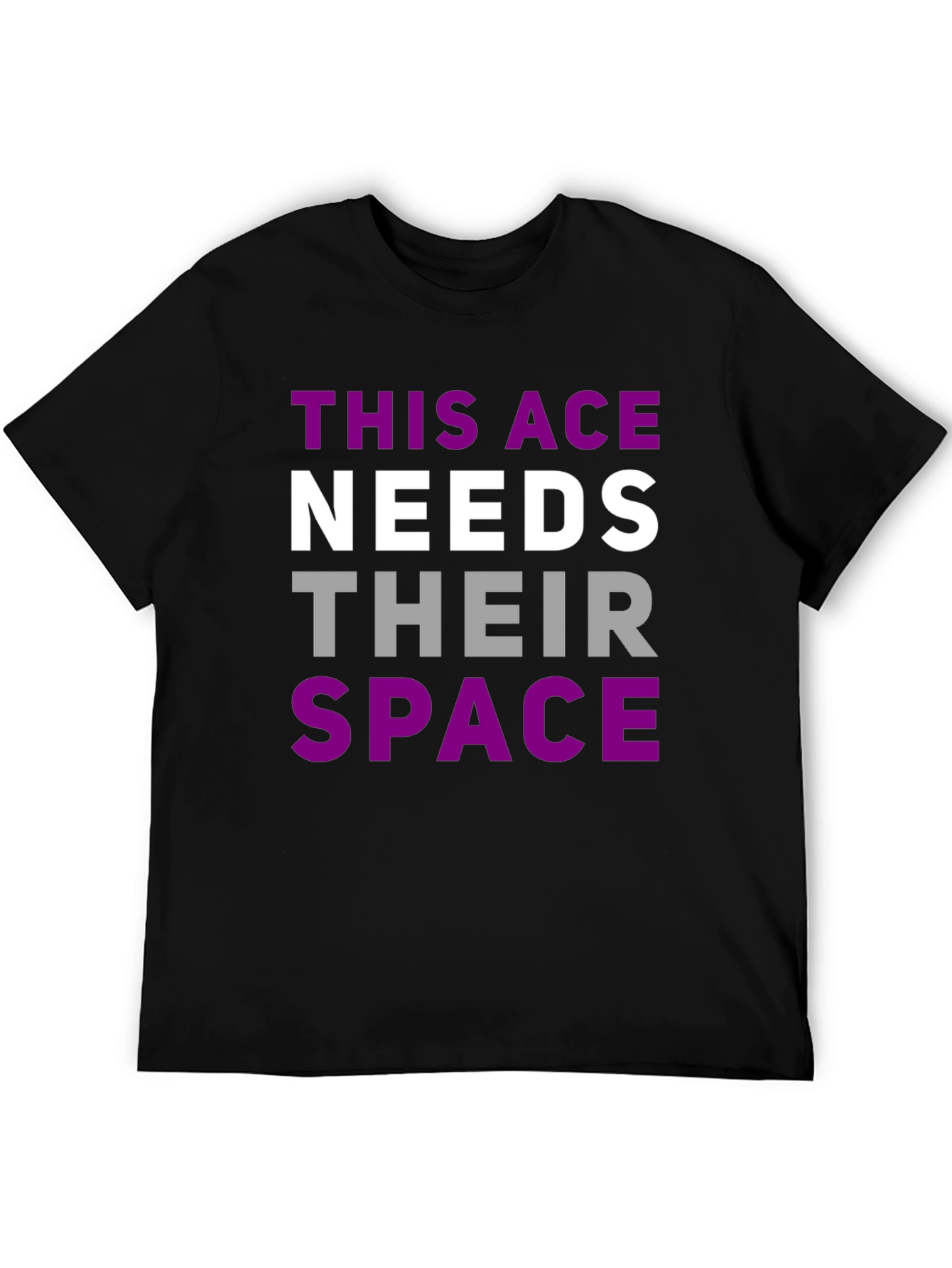 Asexual Pride T-Shirt - This Ace Needs Space Tee