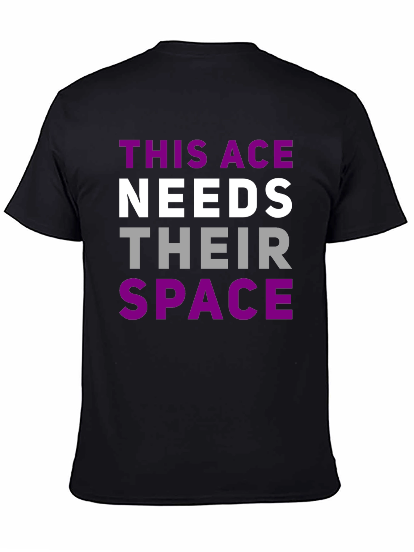 Asexual Pride T-Shirt - This Ace Needs Space Tee